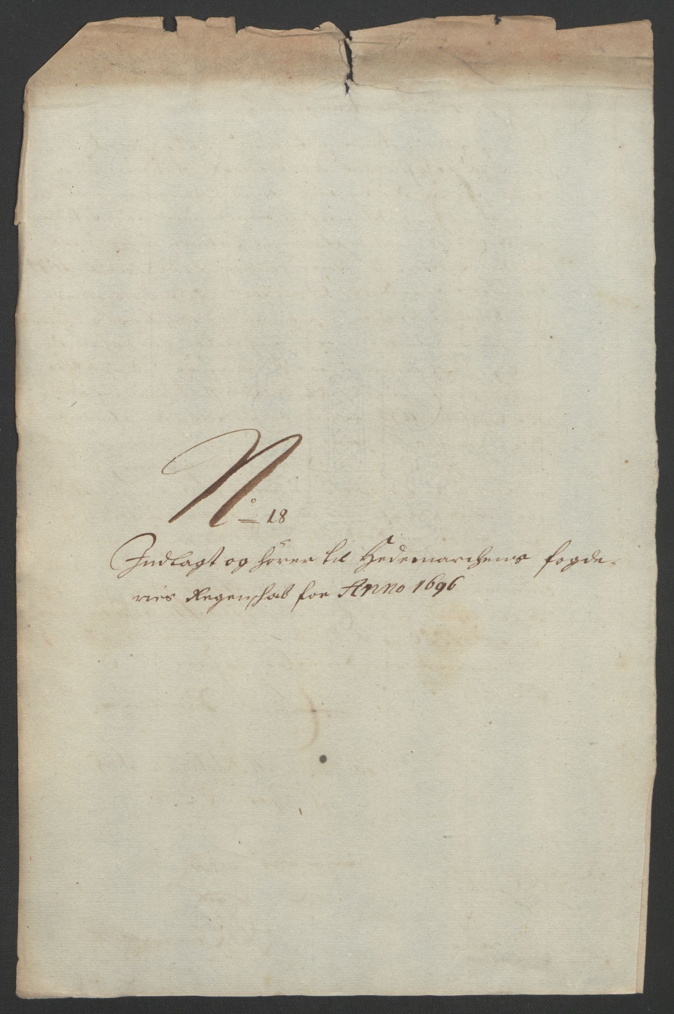 Rentekammeret inntil 1814, Reviderte regnskaper, Fogderegnskap, RA/EA-4092/R16/L1036: Fogderegnskap Hedmark, 1695-1696, p. 437