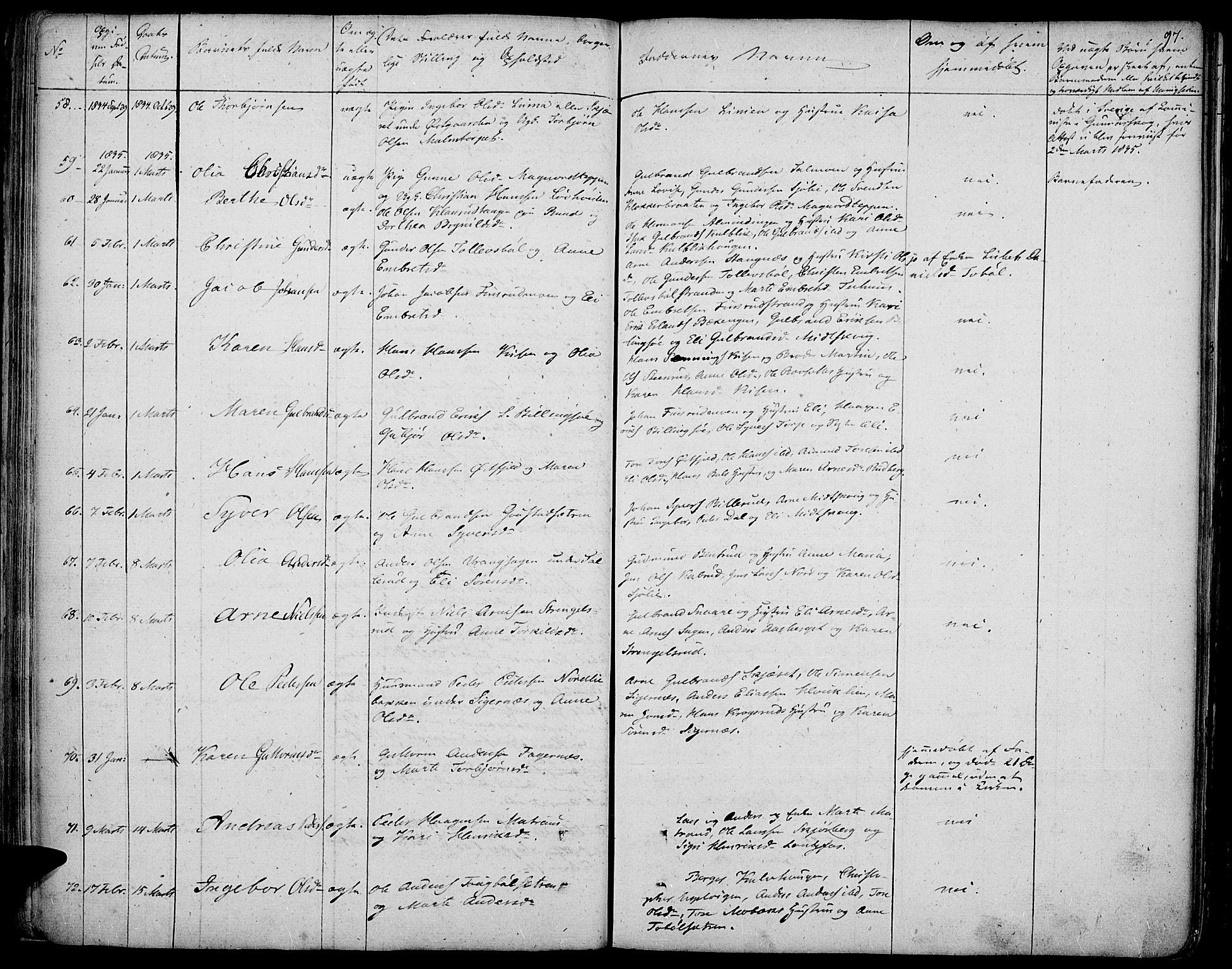 Vinger prestekontor, AV/SAH-PREST-024/H/Ha/Haa/L0007: Parish register (official) no. 7, 1826-1839, p. 97