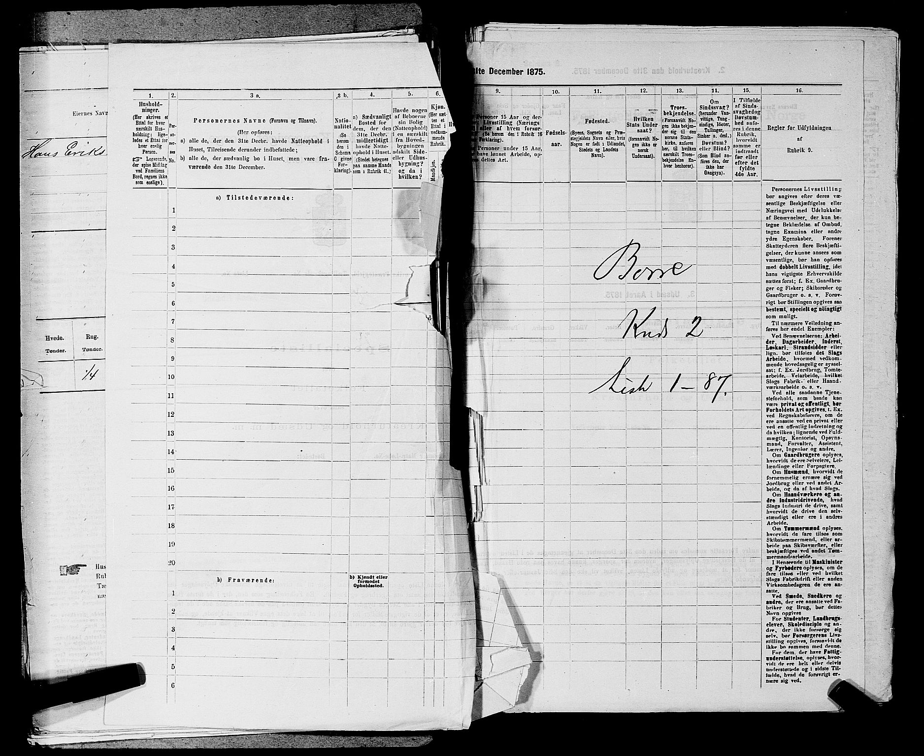 SAKO, 1875 census for 0717L Borre/Borre og Nykirke, 1875, p. 322