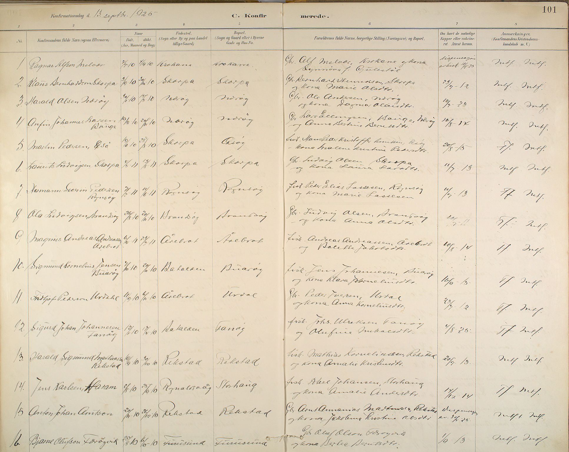 Kinn sokneprestembete, SAB/A-80801/H/Haa/Haab/L0006: Parish register (official) no. B 6, 1883-1925, p. 101