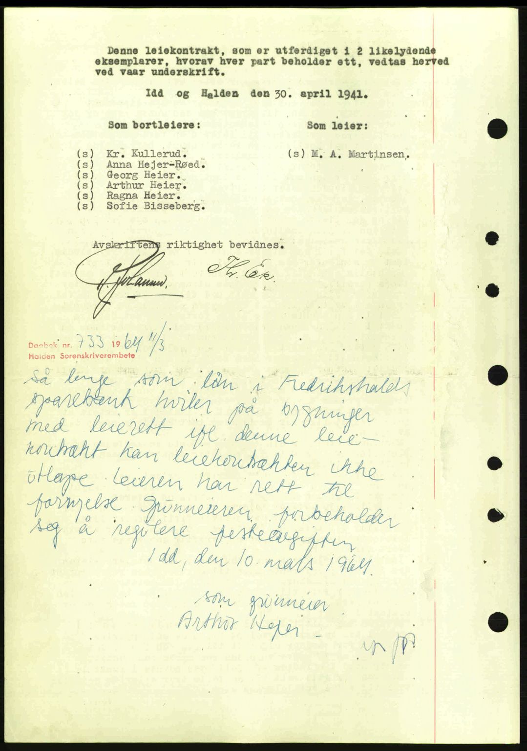 Idd og Marker sorenskriveri, AV/SAO-A-10283/G/Gb/Gbb/L0004: Mortgage book no. A4, 1940-1941, Diary no: : 653/1941