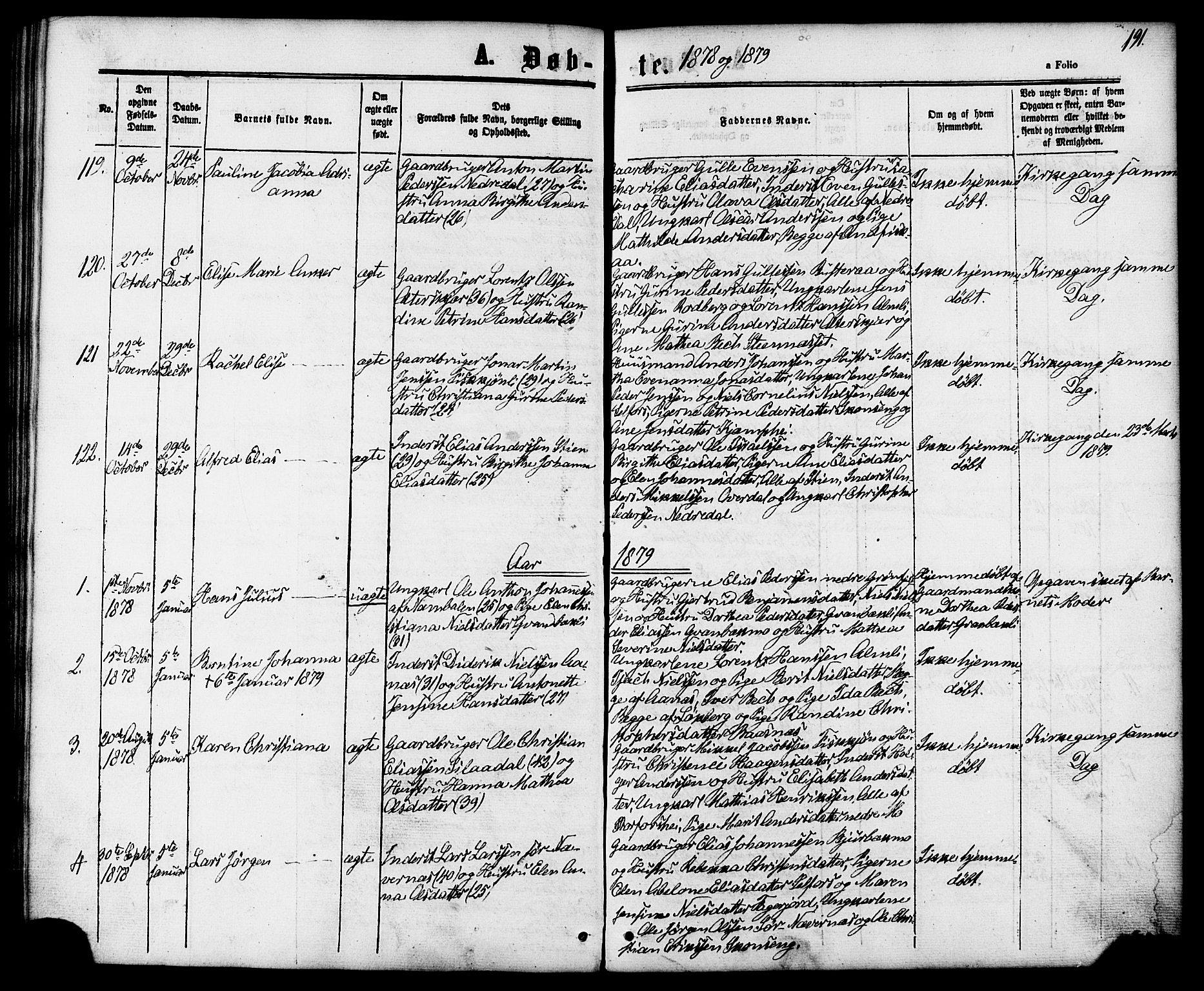 Ministerialprotokoller, klokkerbøker og fødselsregistre - Nordland, SAT/A-1459/827/L0393: Parish register (official) no. 827A05, 1863-1883, p. 191