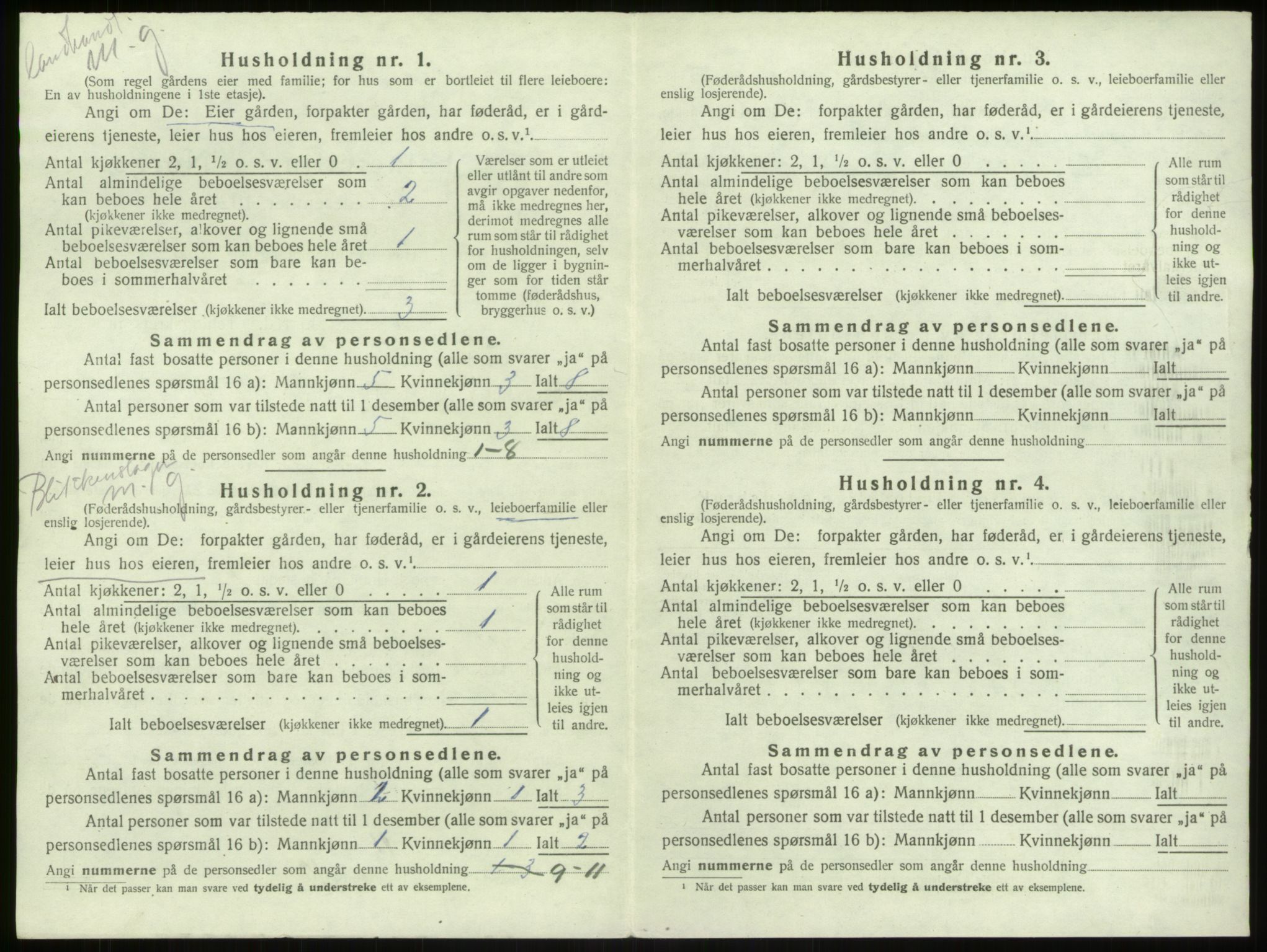 SAB, 1920 census for Haus, 1920, p. 503