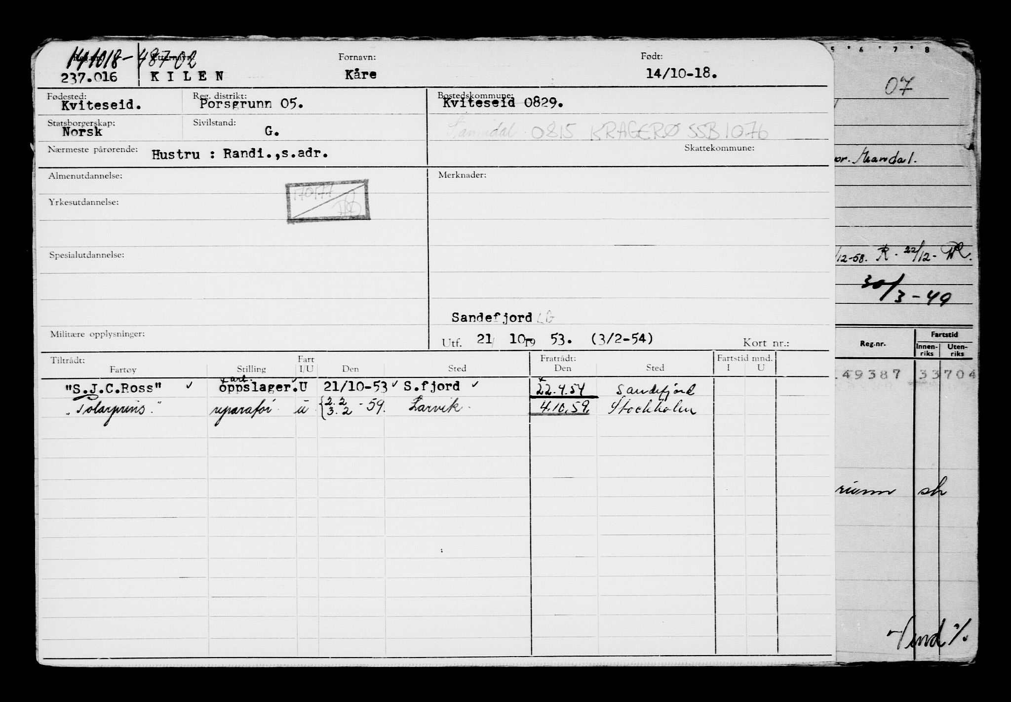 Direktoratet for sjømenn, AV/RA-S-3545/G/Gb/L0163: Hovedkort, 1918, p. 319