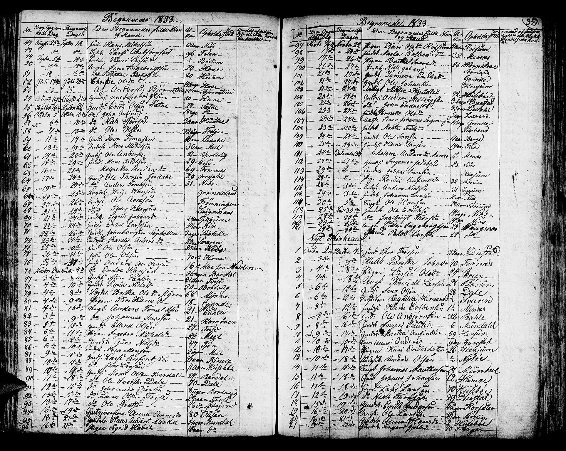 Leikanger sokneprestembete, SAB/A-81001: Parish register (official) no. A 6, 1810-1838, p. 359