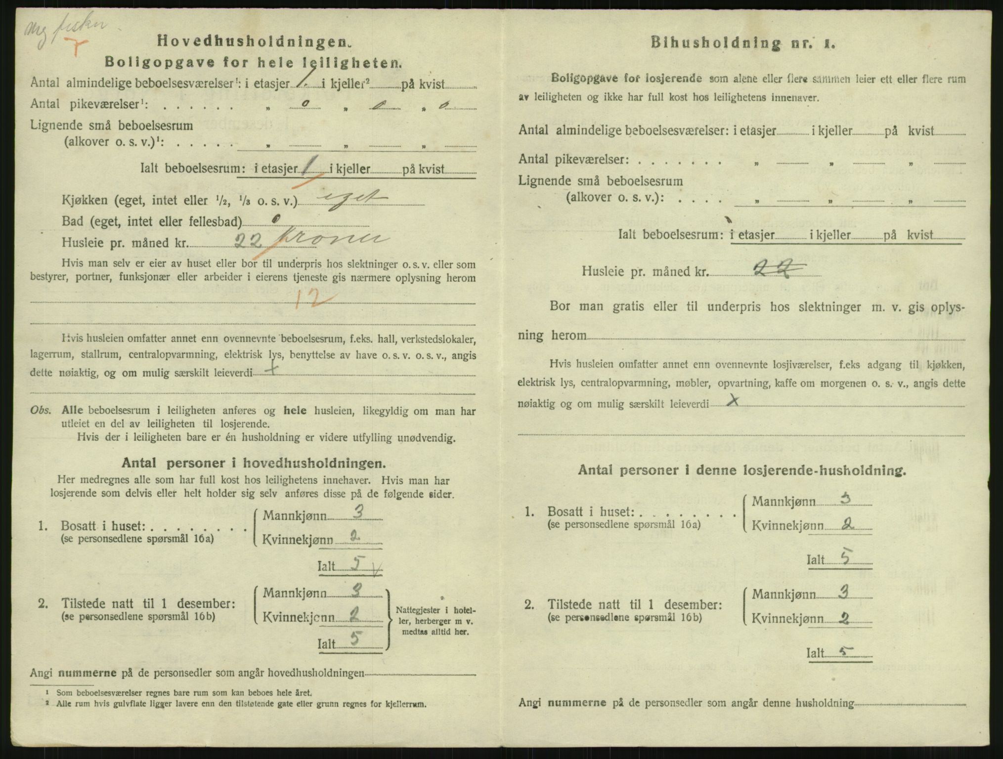 SAT, 1920 census for Bodø, 1920, p. 1026