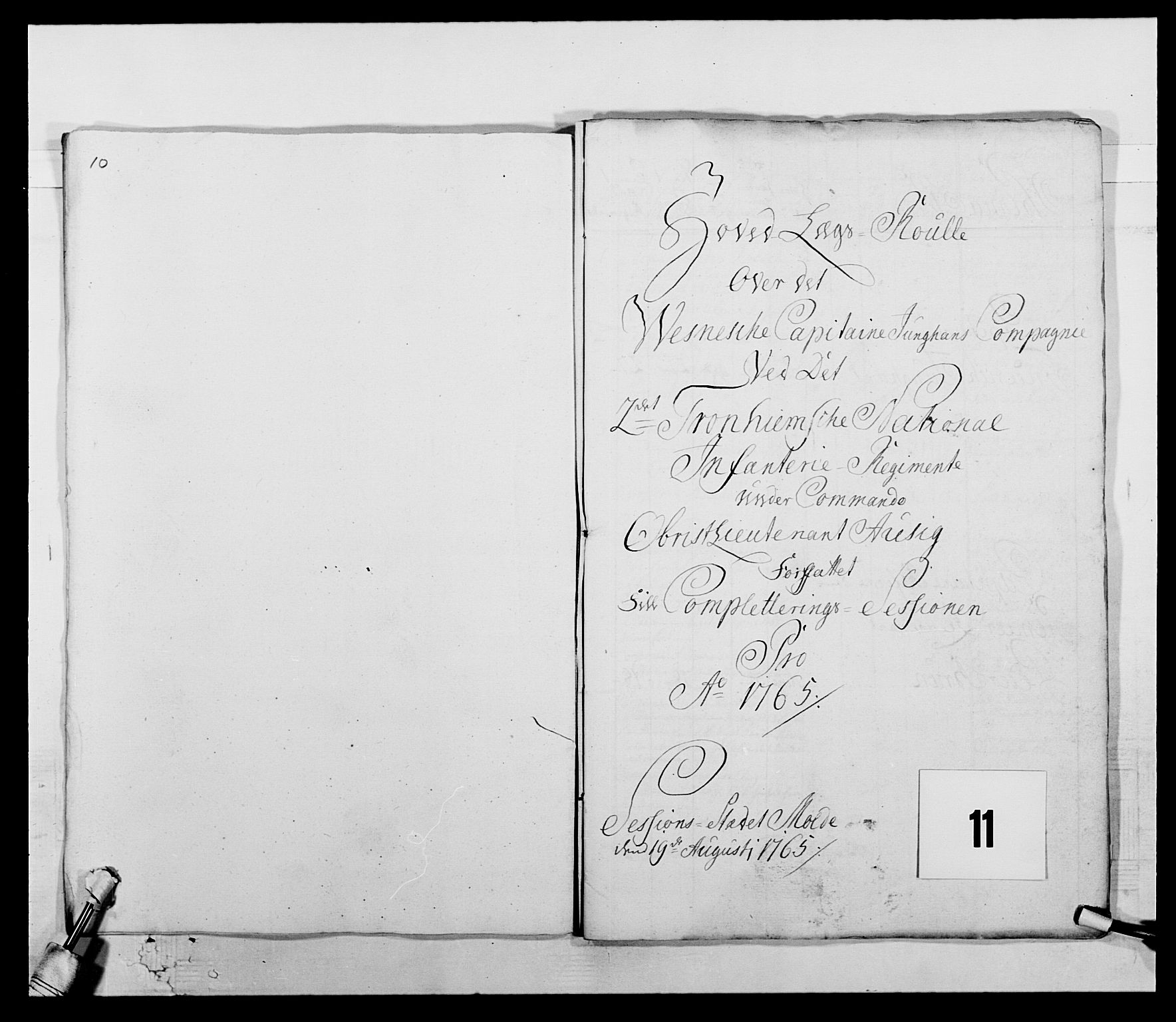 Kommanderende general (KG I) med Det norske krigsdirektorium, AV/RA-EA-5419/E/Ea/L0513: 2. Trondheimske regiment, 1765-1767, p. 204