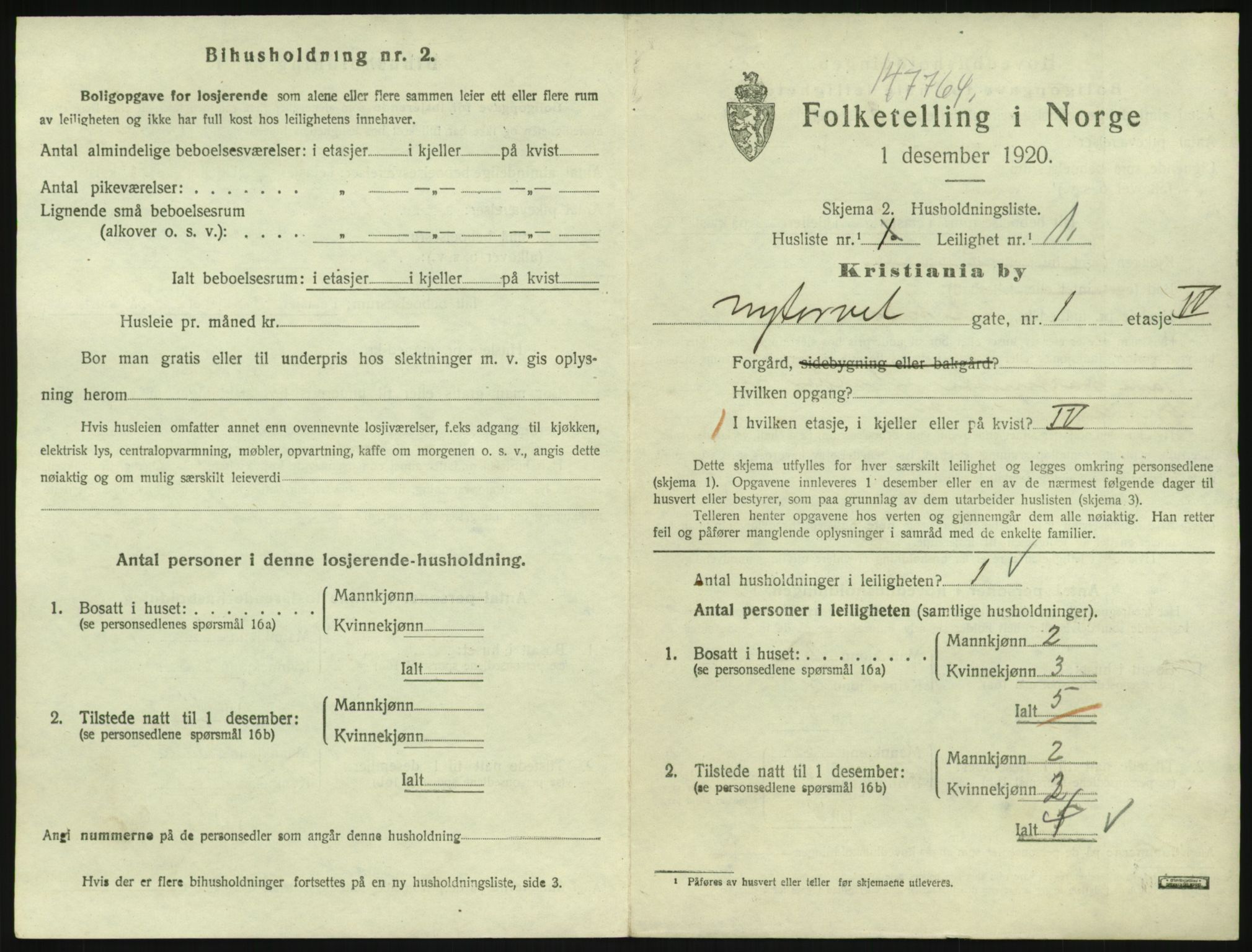 SAO, 1920 census for Kristiania, 1920, p. 74528