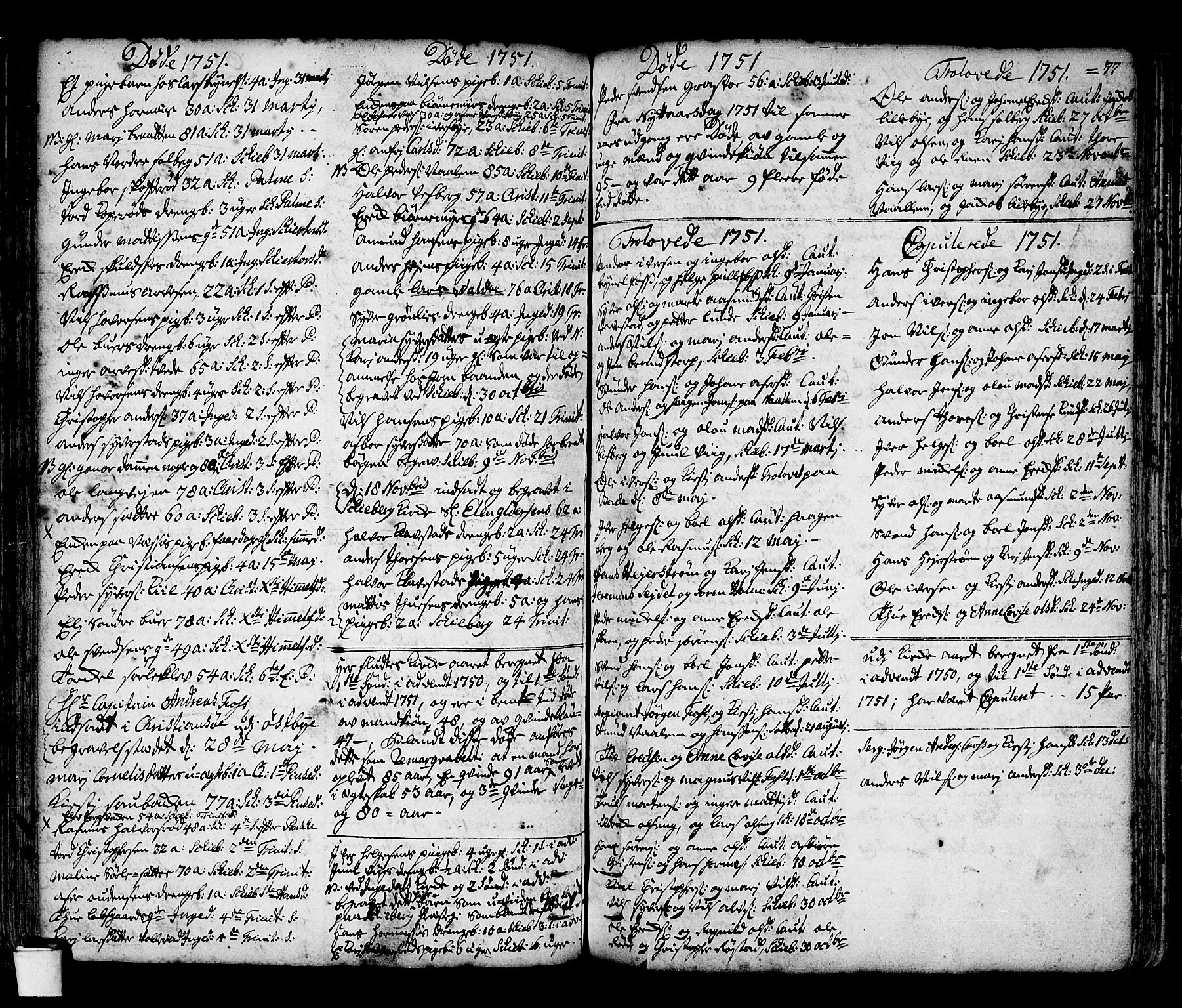 Skjeberg prestekontor Kirkebøker, SAO/A-10923/F/Fa/L0002: Parish register (official) no. I 2, 1726-1791, p. 77