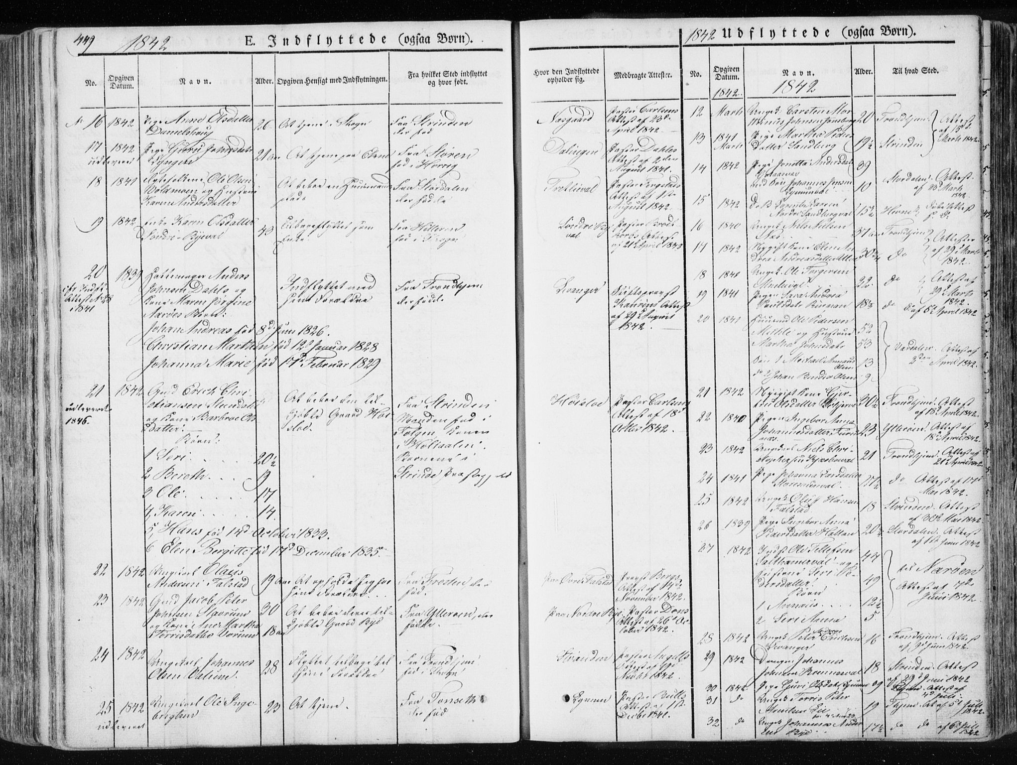 Ministerialprotokoller, klokkerbøker og fødselsregistre - Nord-Trøndelag, SAT/A-1458/717/L0154: Parish register (official) no. 717A06 /1, 1836-1849, p. 449