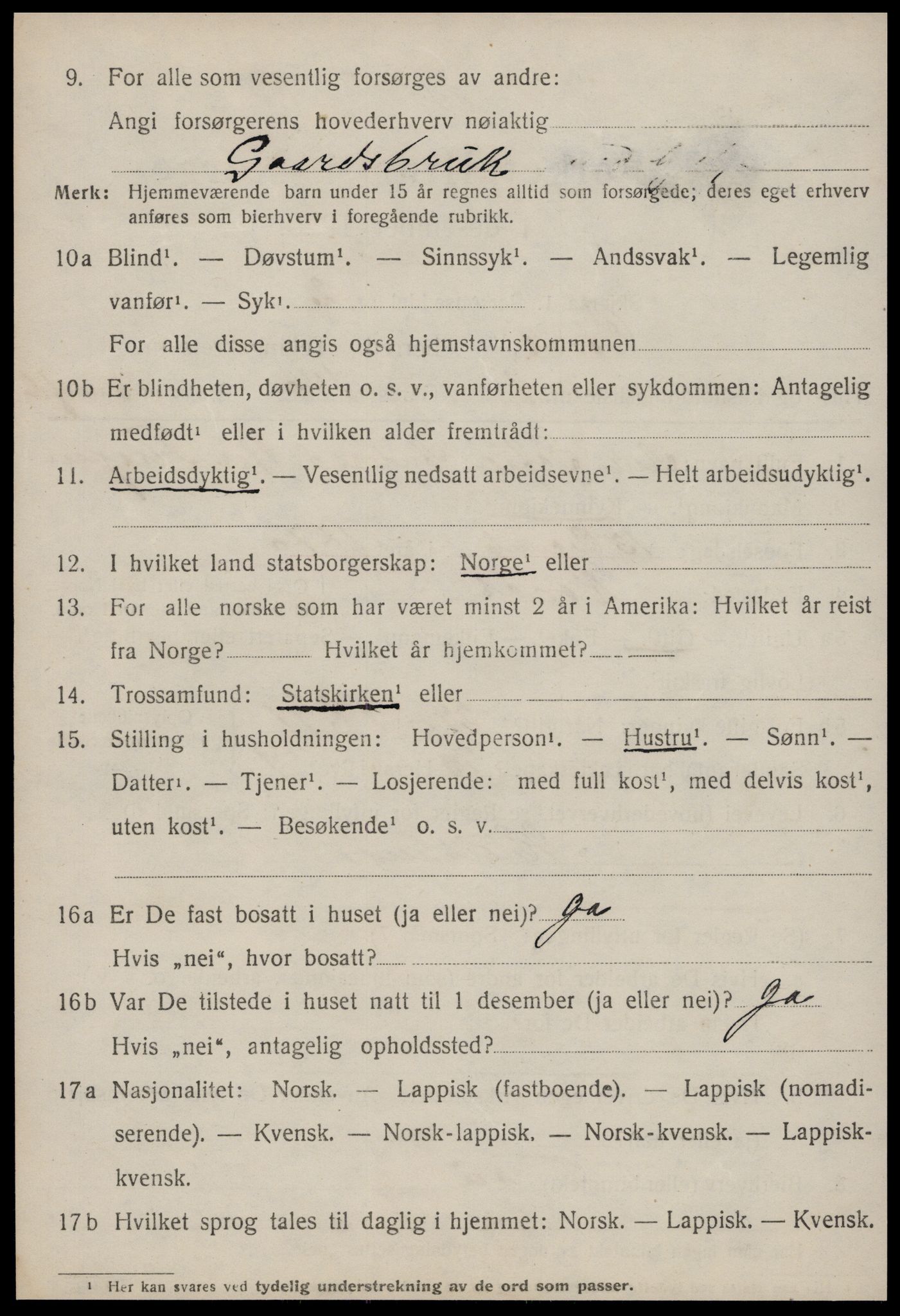 SAT, 1920 census for Røros, 1920, p. 8901