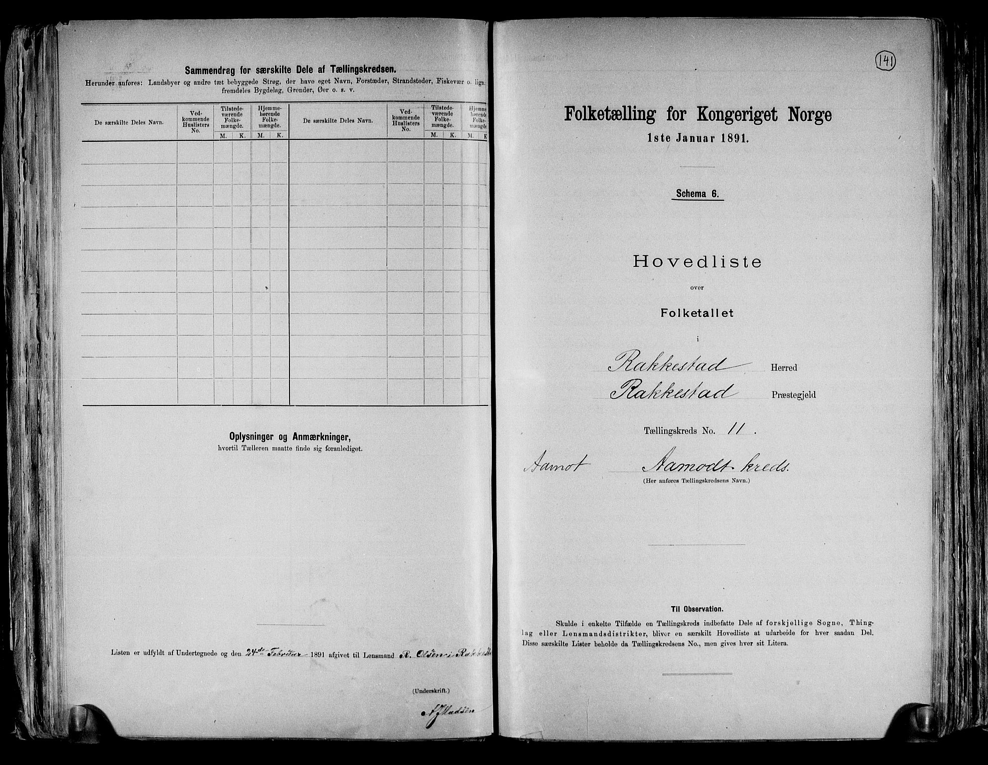 RA, 1891 census for 0128 Rakkestad, 1891, p. 32