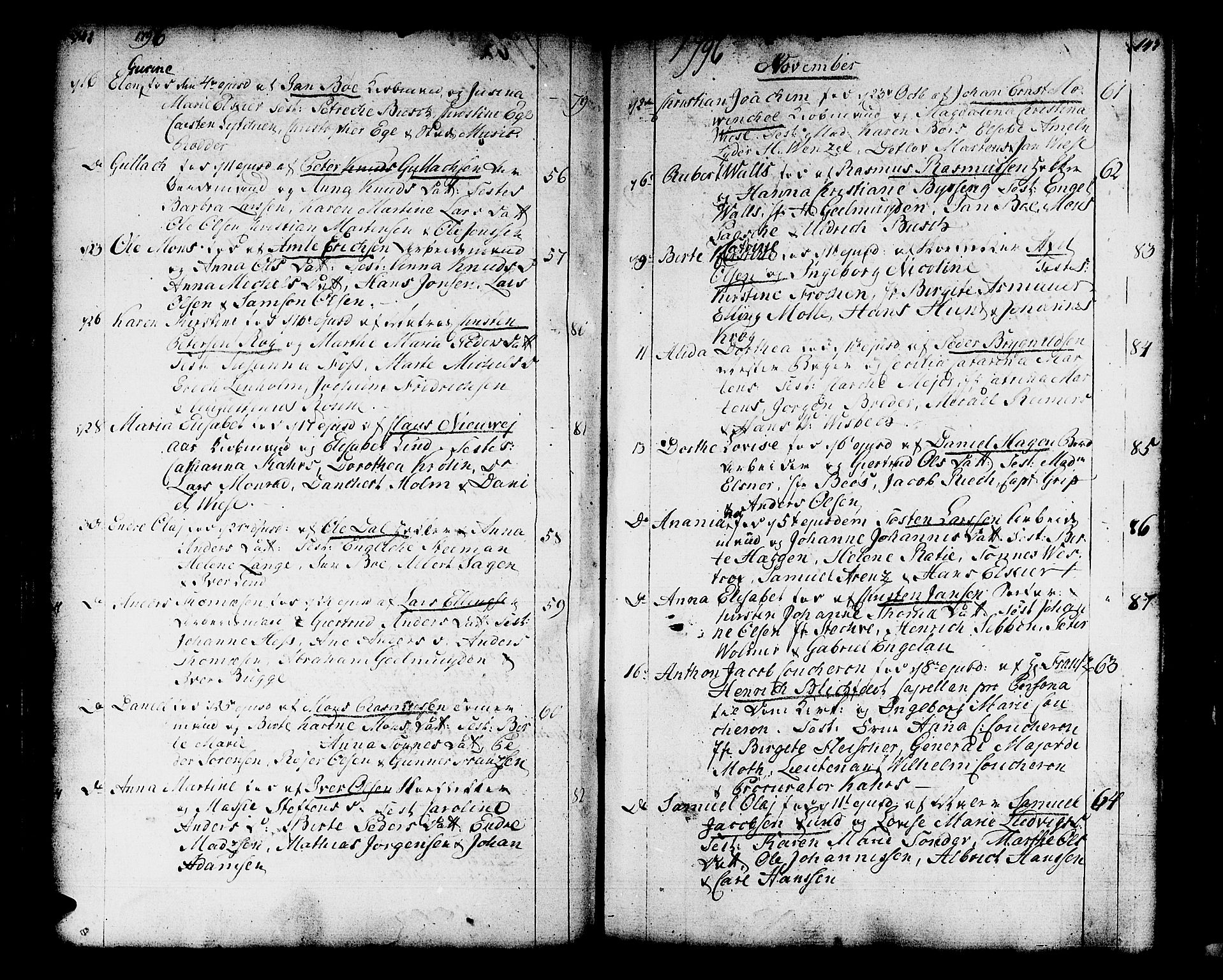 Domkirken sokneprestembete, AV/SAB-A-74801/H/Haa/L0004: Parish register (official) no. A 4, 1763-1820, p. 142-143