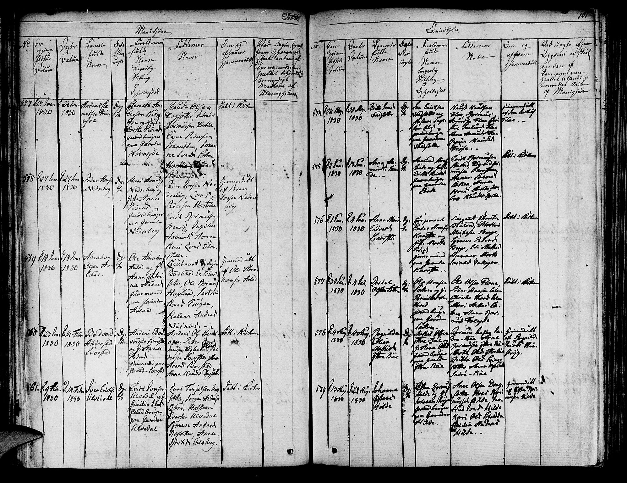 Innvik sokneprestembete, SAB/A-80501: Parish register (official) no. A 3, 1820-1832, p. 101