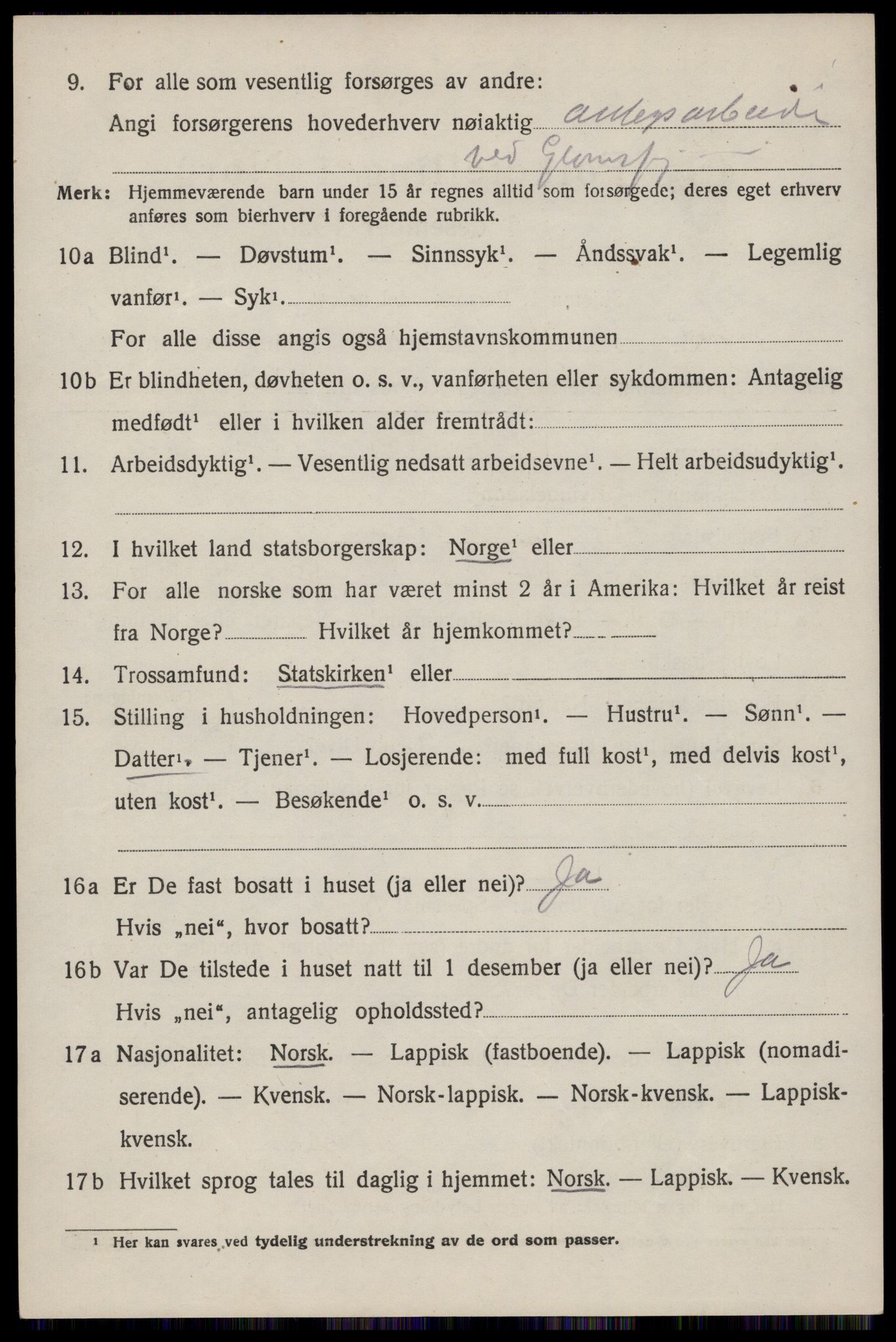 SAT, 1920 census for Hol, 1920, p. 1788