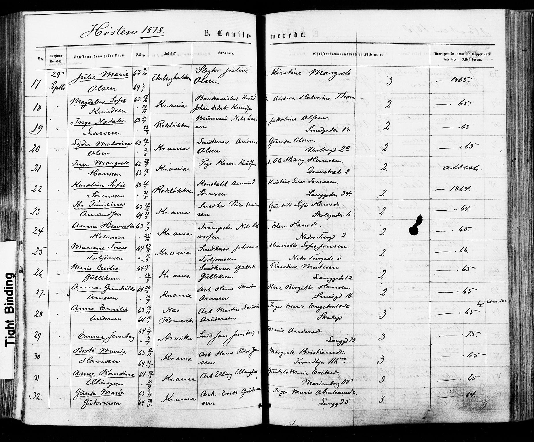 Østre Aker prestekontor Kirkebøker, AV/SAO-A-10840/F/Fa/L0004: Parish register (official) no. I 4, 1876-1889