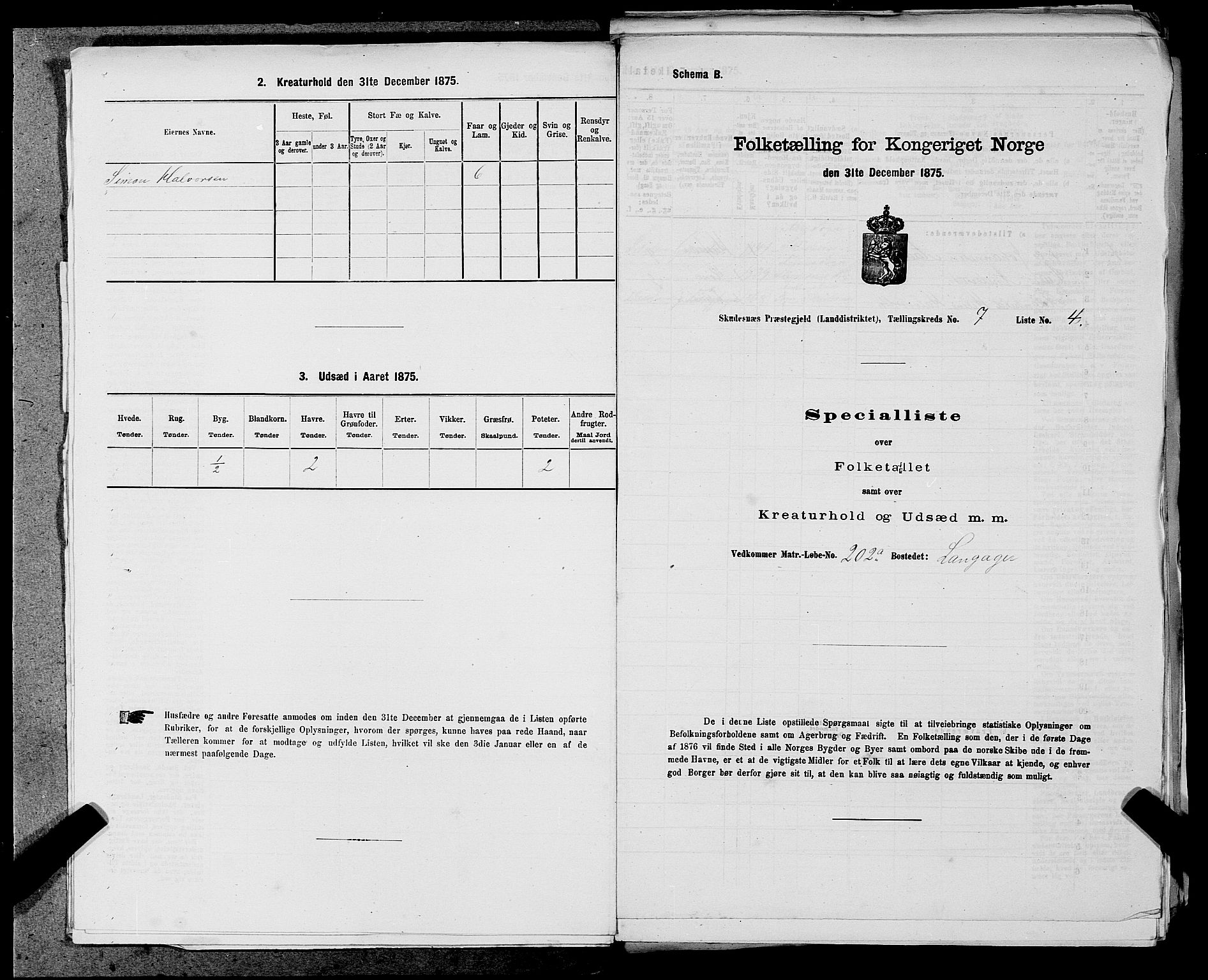 SAST, 1875 census for 1150L Skudenes/Falnes, Åkra og Ferkingstad, 1875, p. 924