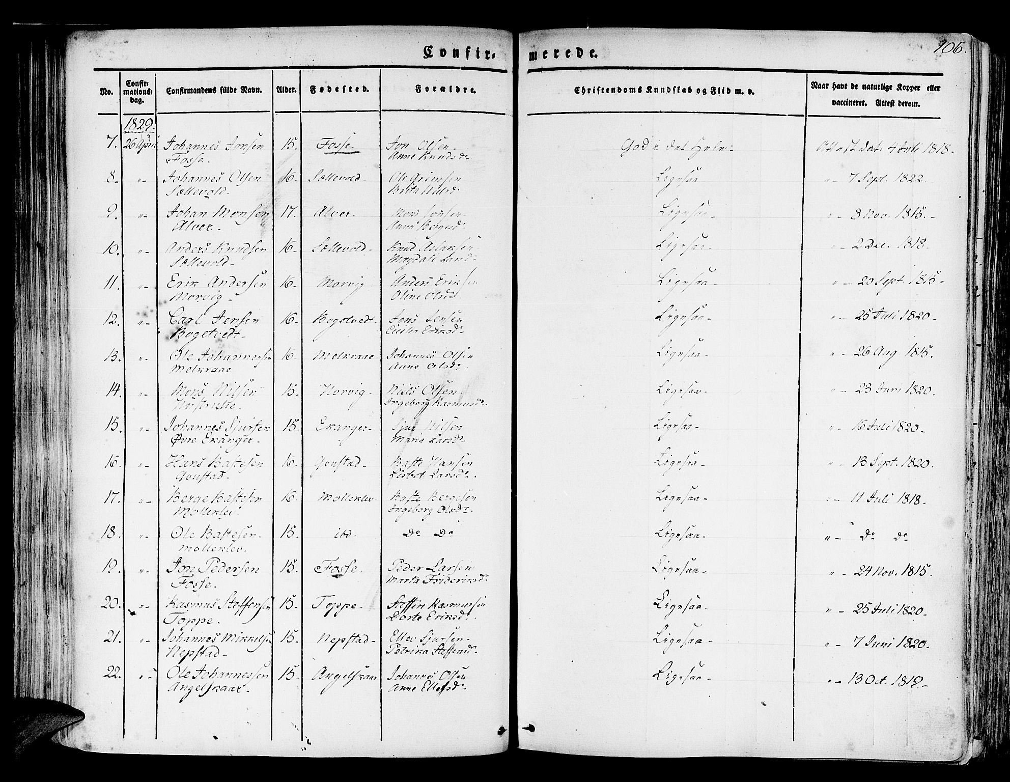 Hamre sokneprestembete, AV/SAB-A-75501/H/Ha/Haa/Haaa/L0011: Parish register (official) no. A 11, 1826-1834, p. 106