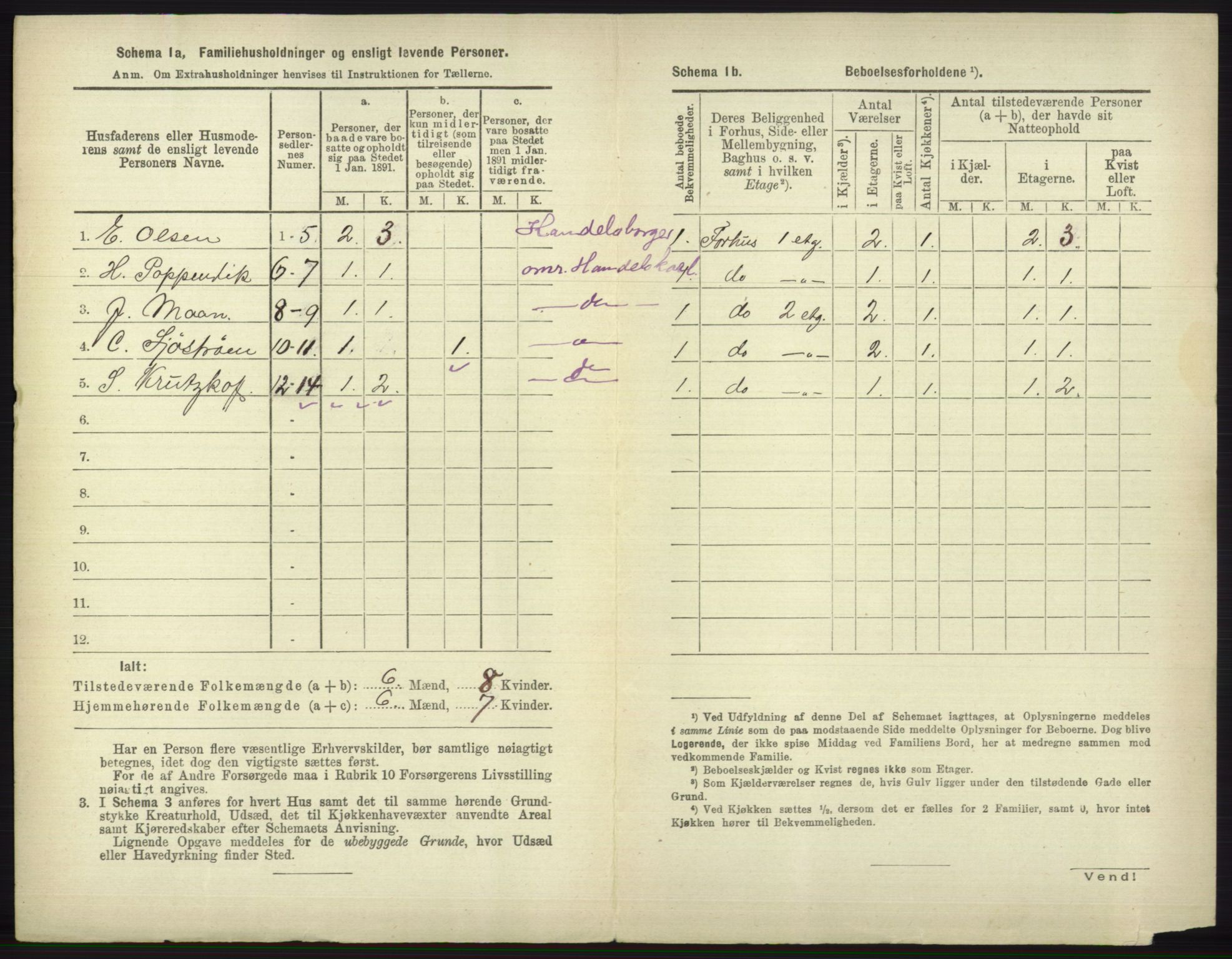 RA, 1891 census for 1804 Bodø, 1891, p. 3806