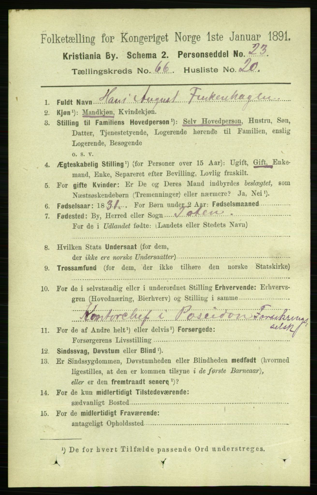 RA, 1891 census for 0301 Kristiania, 1891, p. 35989