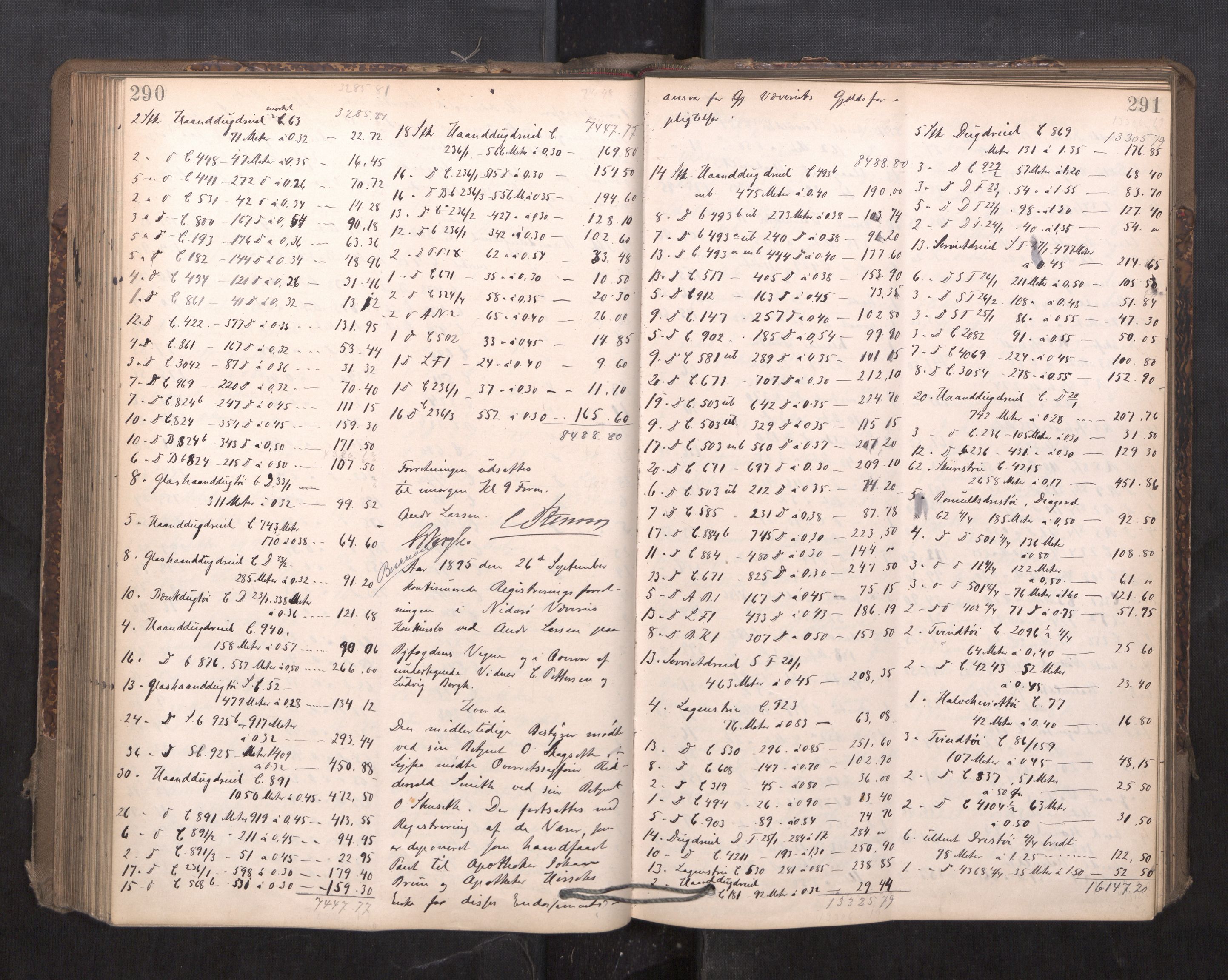 Trondheim byfogd, AV/SAT-A-0003/1/3/3C/L0015: Skifteregistreringsprotokoll - 24/2-21/3 (u/ register), 1893-1899, p. 290-291