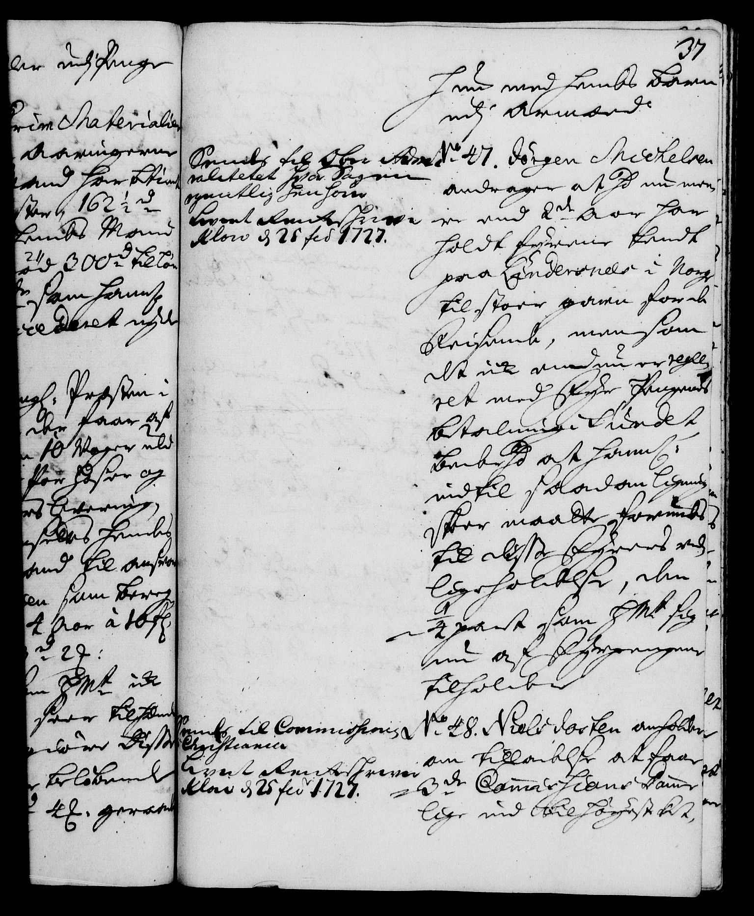 Rentekammeret, Kammerkanselliet, AV/RA-EA-3111/G/Gh/Gha/L0009: Norsk ekstraktmemorialprotokoll (merket RK 53.54), 1726-1728, p. 37