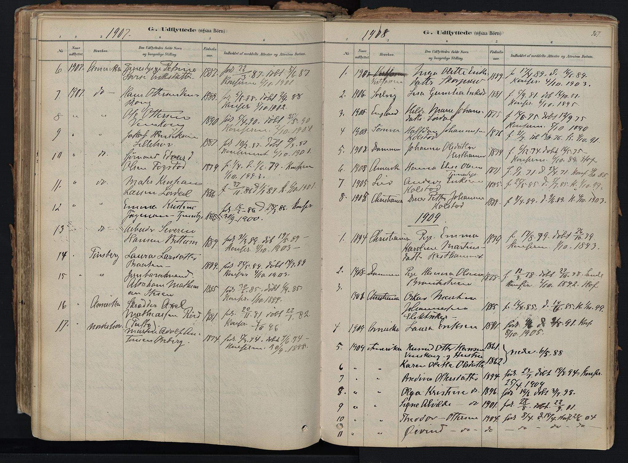 Hof kirkebøker, SAKO/A-64/F/Fa/L0007: Parish register (official) no. I 7, 1878-1940, p. 367