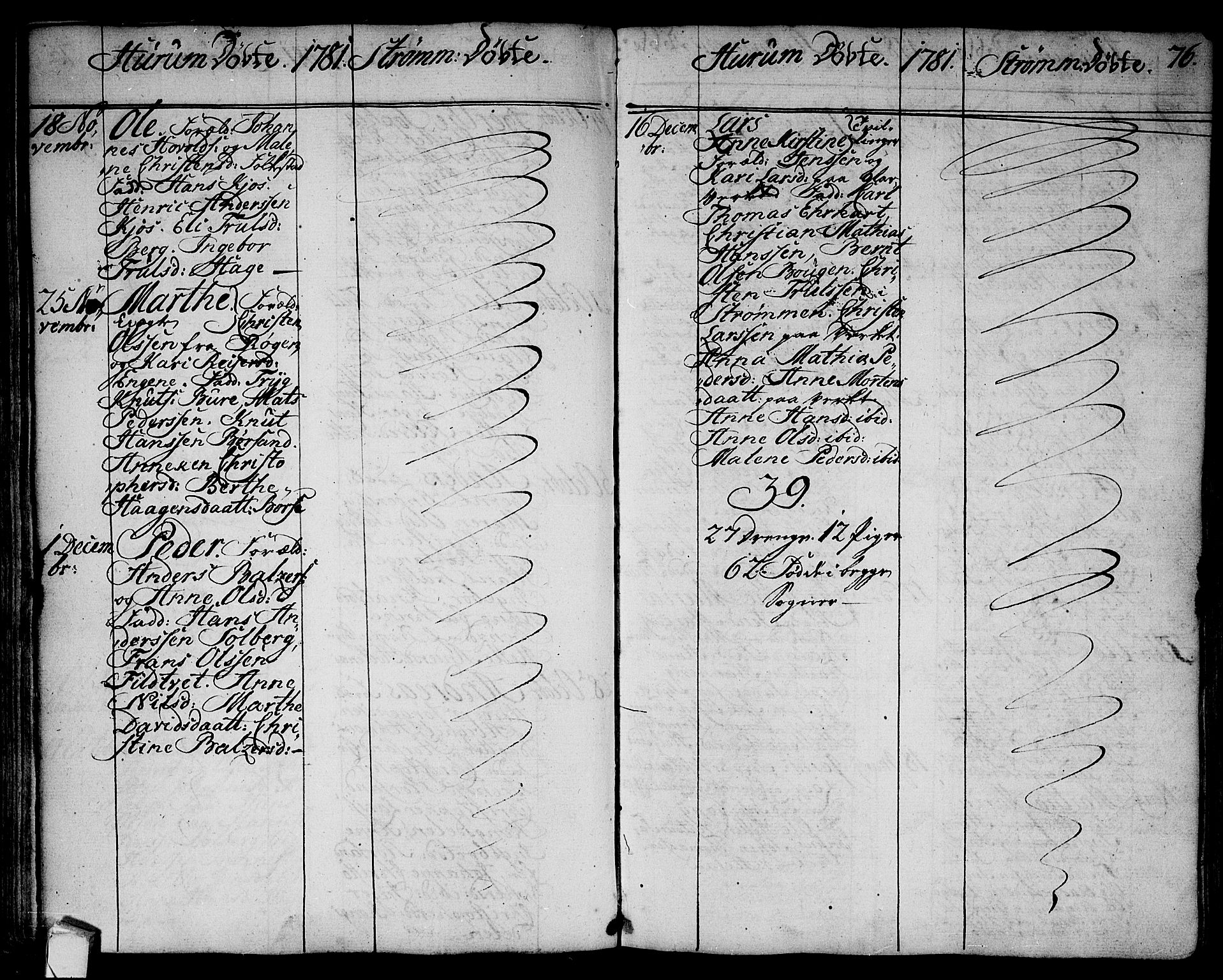 Hurum kirkebøker, AV/SAKO-A-229/F/Fa/L0007: Parish register (official) no. 7, 1771-1810, p. 76