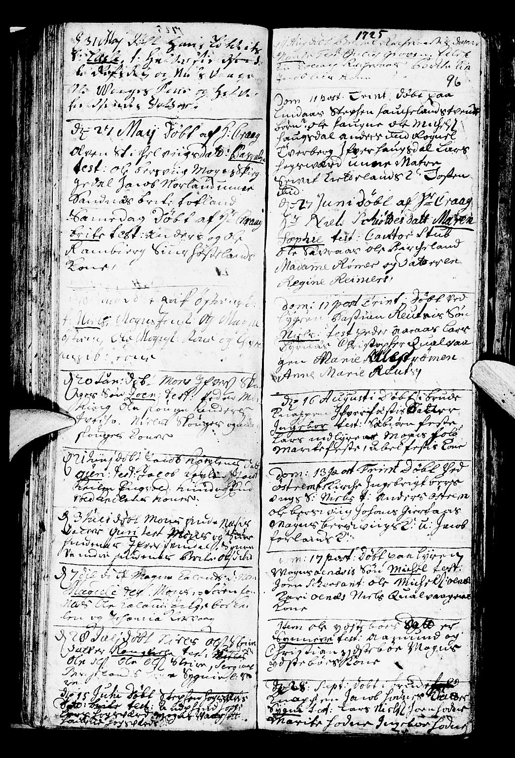 Lindås Sokneprestembete, SAB/A-76701/H/Haa: Parish register (official) no. A 1, 1699-1746, p. 96