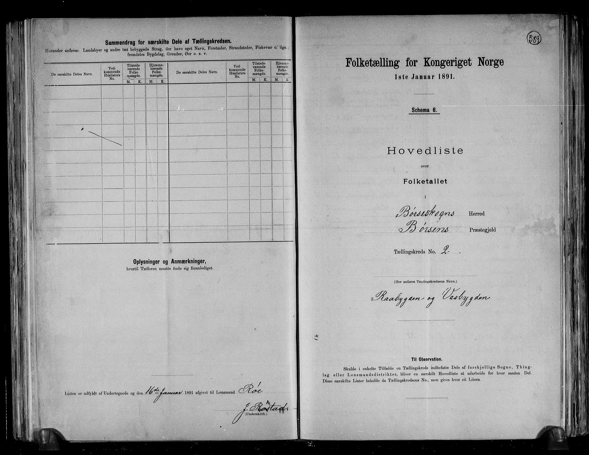 RA, 1891 census for 1657 Børseskogn, 1891, p. 10