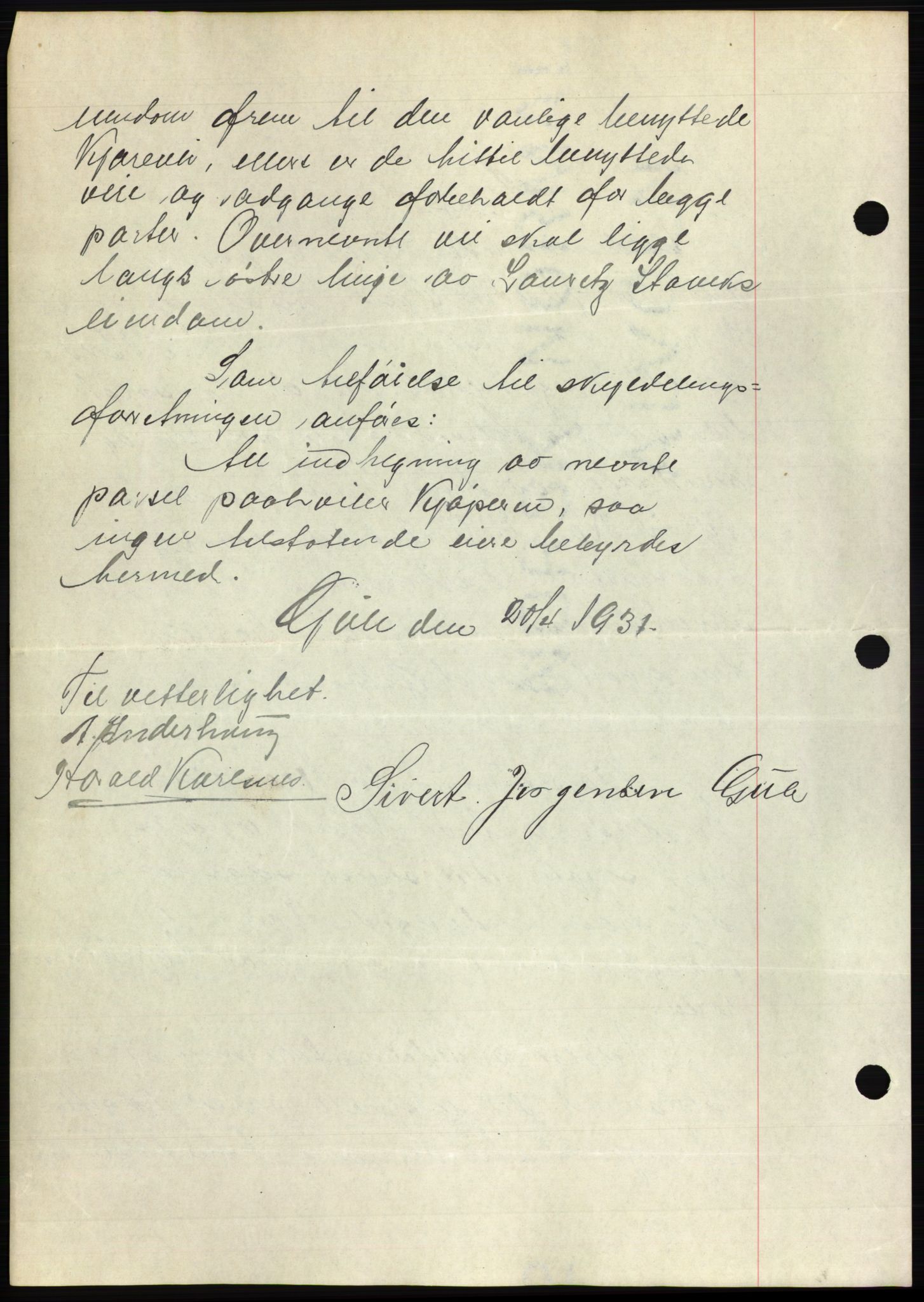 Romsdal sorenskriveri, AV/SAT-A-4149/1/2/2C/L0059: Mortgage book no. 53, 1931-1931, Deed date: 01.05.1931