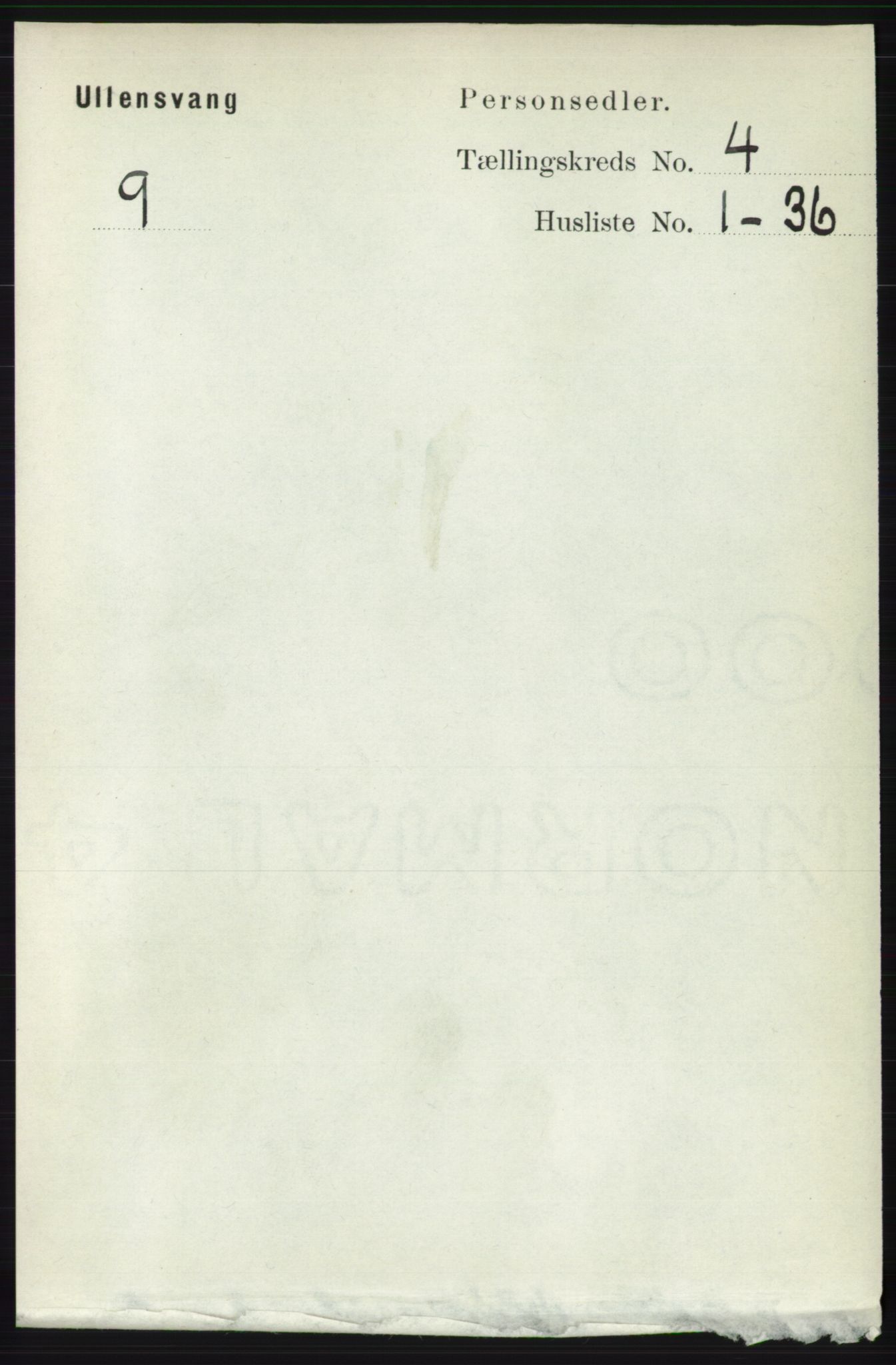 RA, 1891 census for 1230 Ullensvang, 1891, p. 972