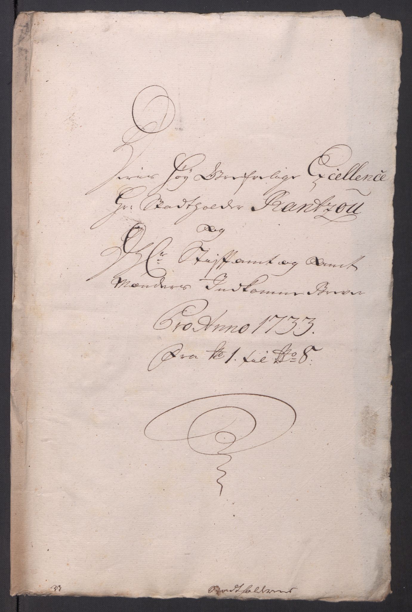 Kommanderende general (KG I) med Det norske krigsdirektorium, AV/RA-EA-5419/D/L0061: Stattholderens, stiftamtmenns og amtmenns brev, 1731-1740, p. 52