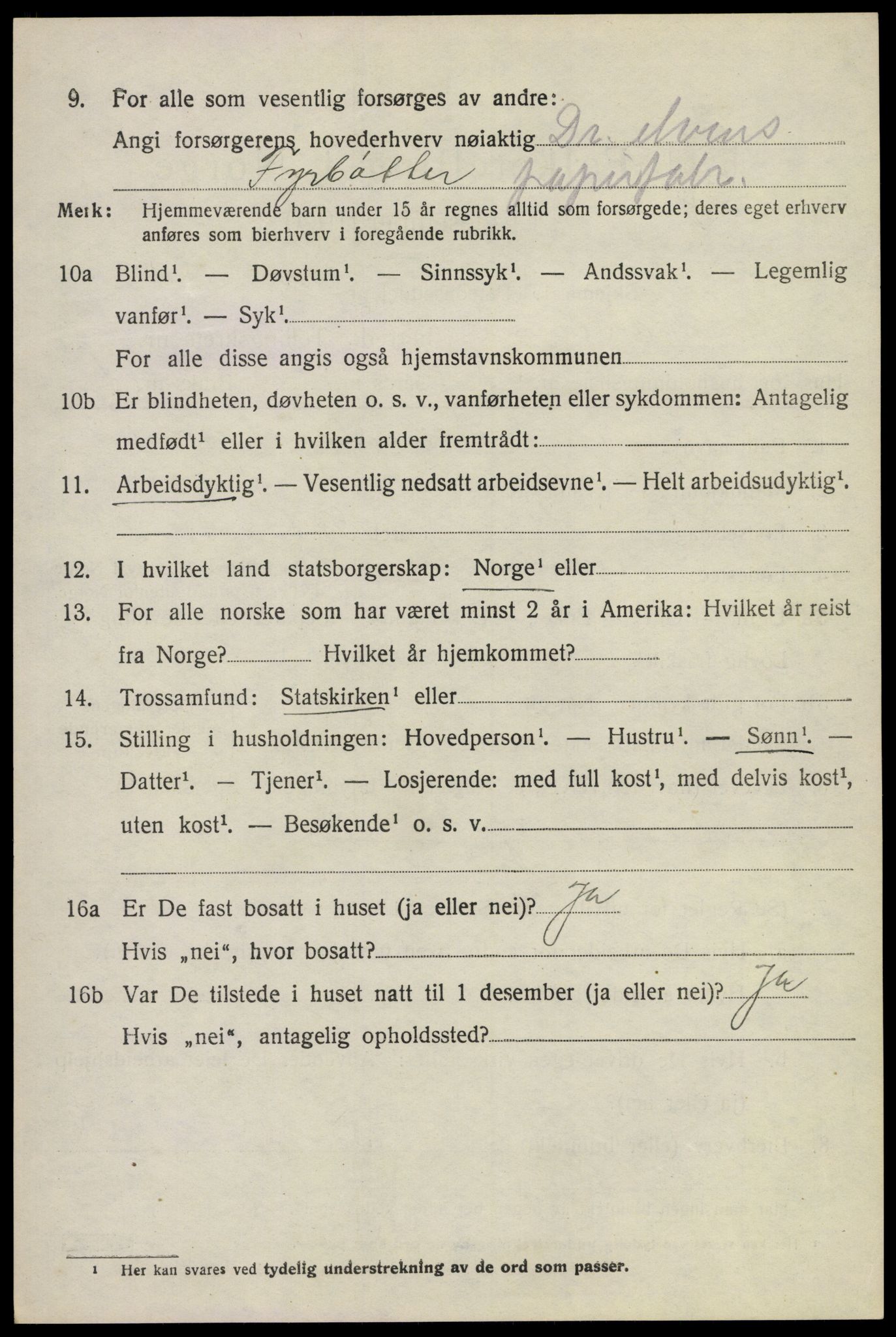 SAKO, 1920 census for Modum, 1920, p. 9018