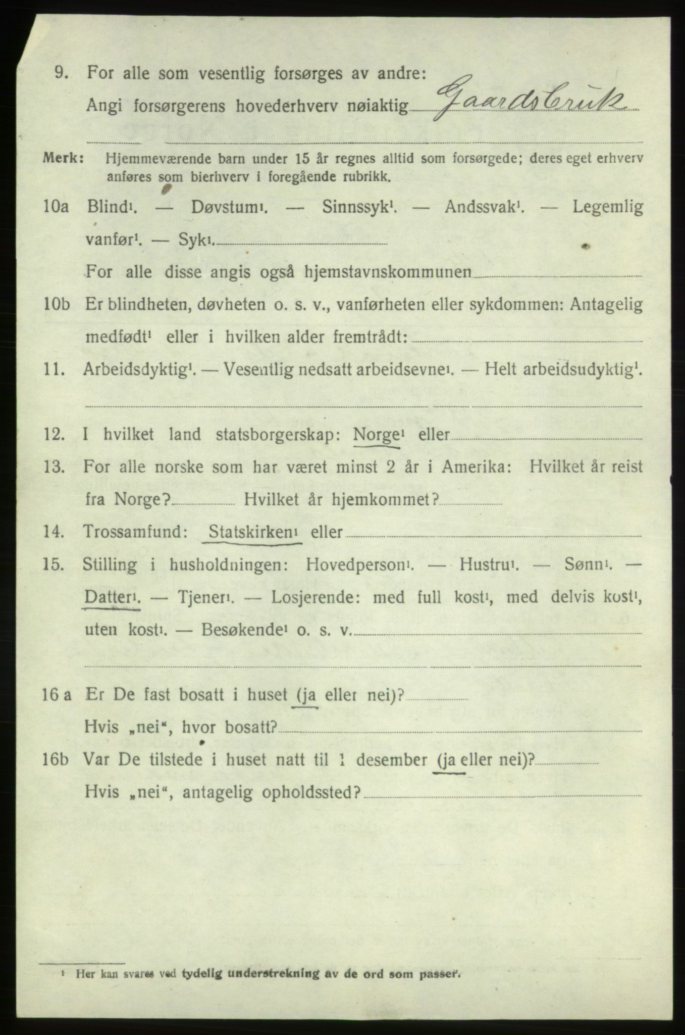 SAB, 1920 census for Bømlo, 1920, p. 2454