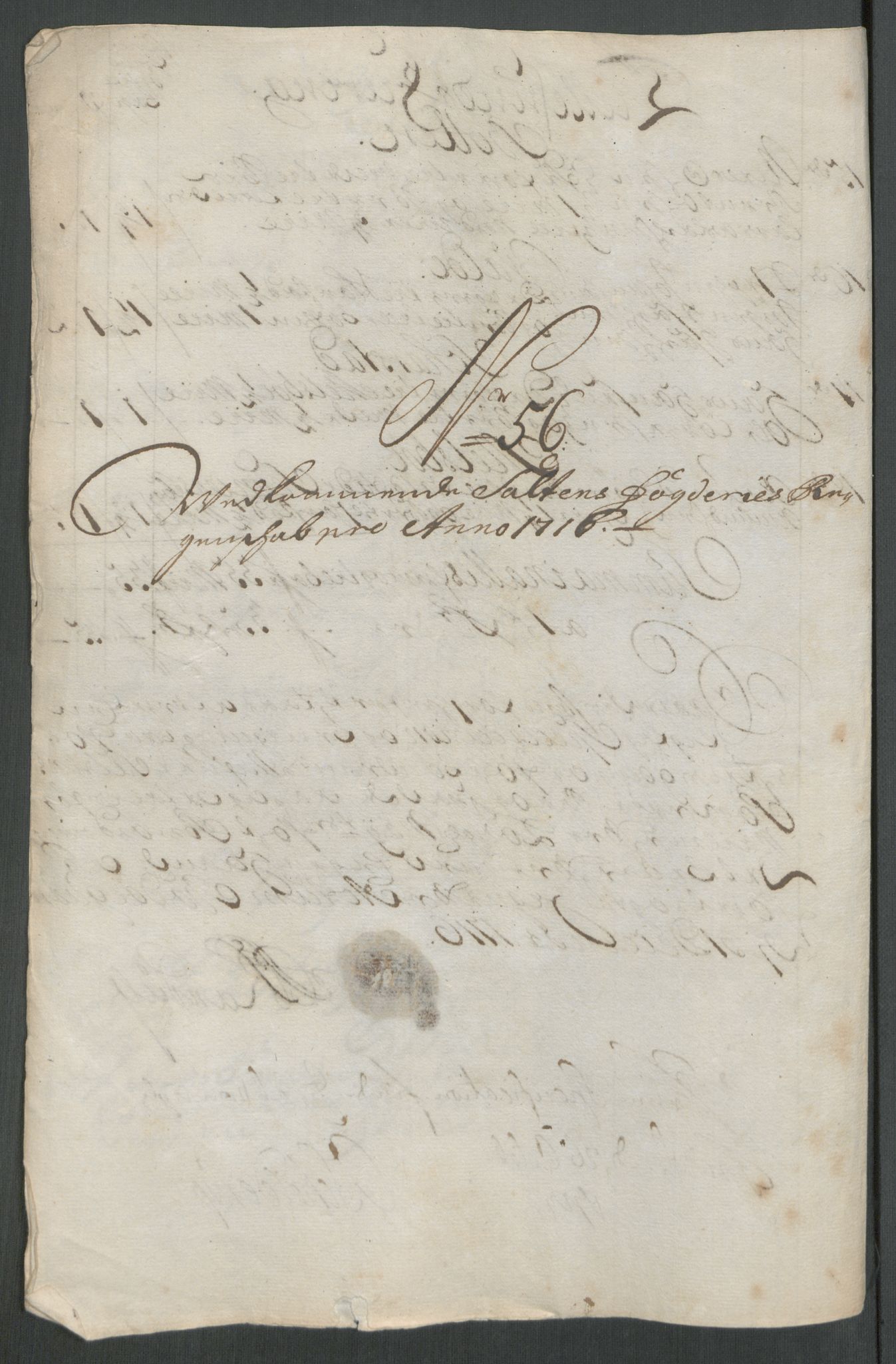 Rentekammeret inntil 1814, Reviderte regnskaper, Fogderegnskap, RA/EA-4092/R66/L4586: Fogderegnskap Salten, 1716, p. 278
