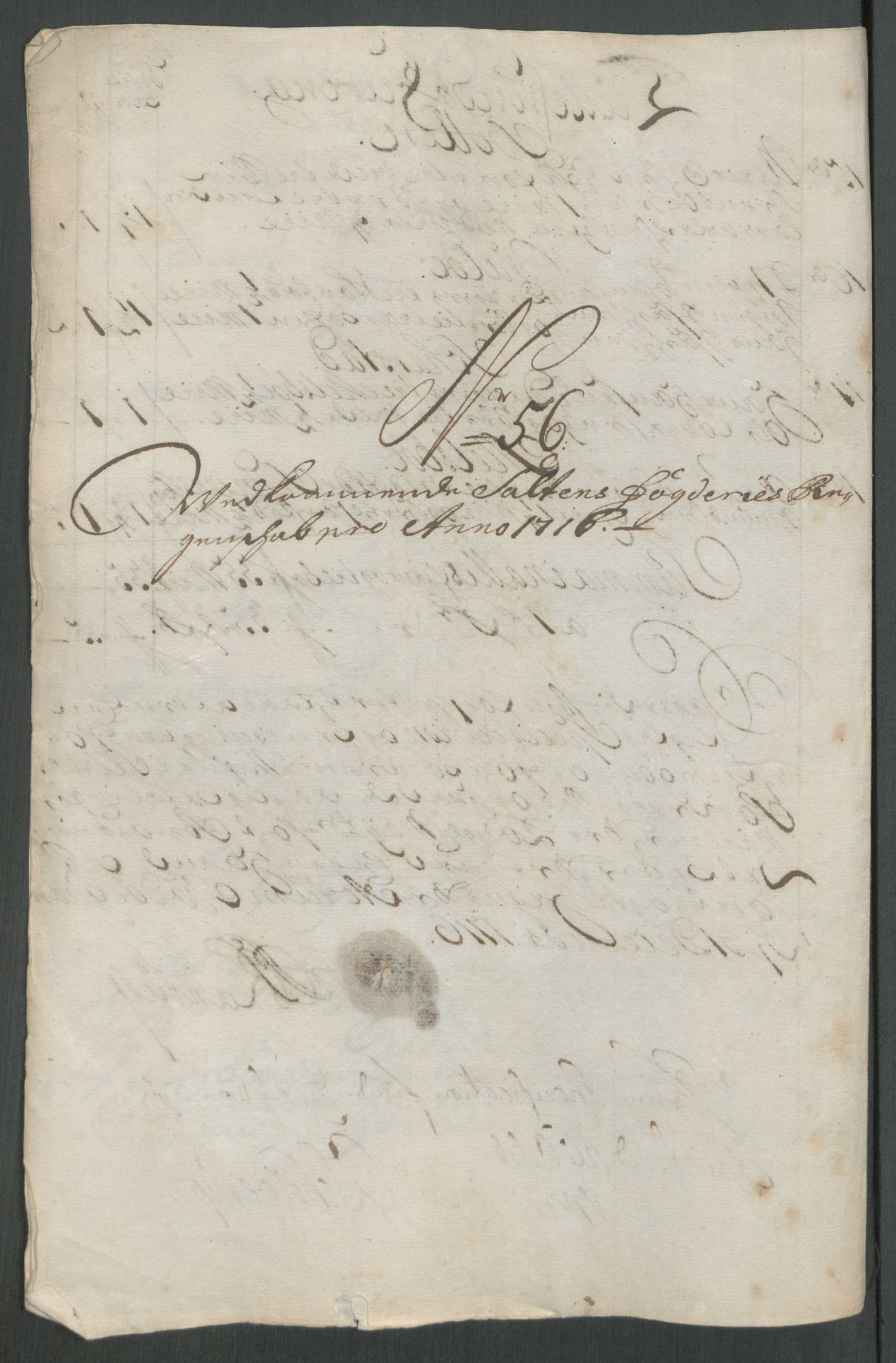 Rentekammeret inntil 1814, Reviderte regnskaper, Fogderegnskap, AV/RA-EA-4092/R66/L4586: Fogderegnskap Salten, 1716, p. 278