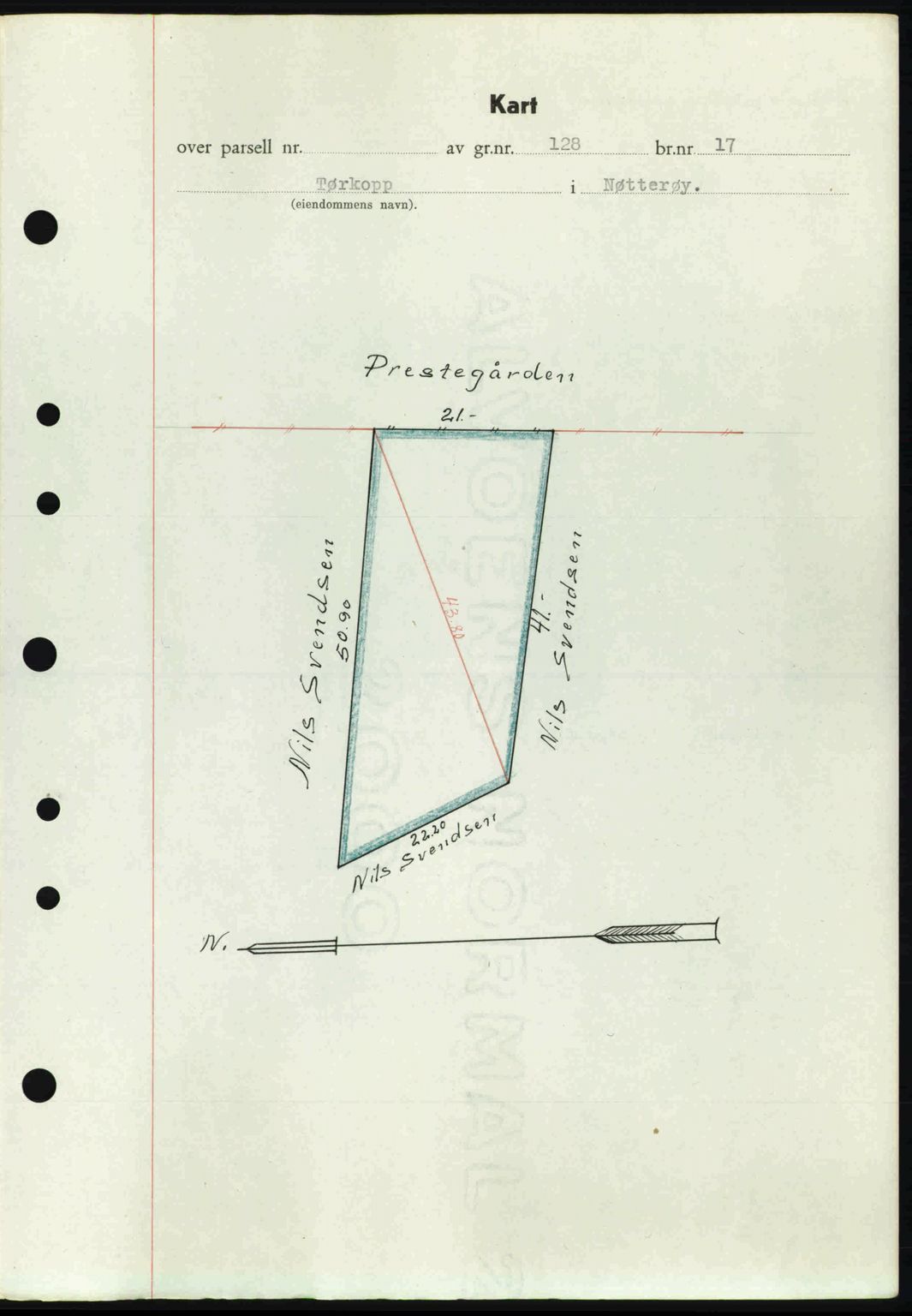 Tønsberg sorenskriveri, AV/SAKO-A-130/G/Ga/Gaa/L0015: Mortgage book no. A15, 1944-1944, Diary no: : 1380/1944