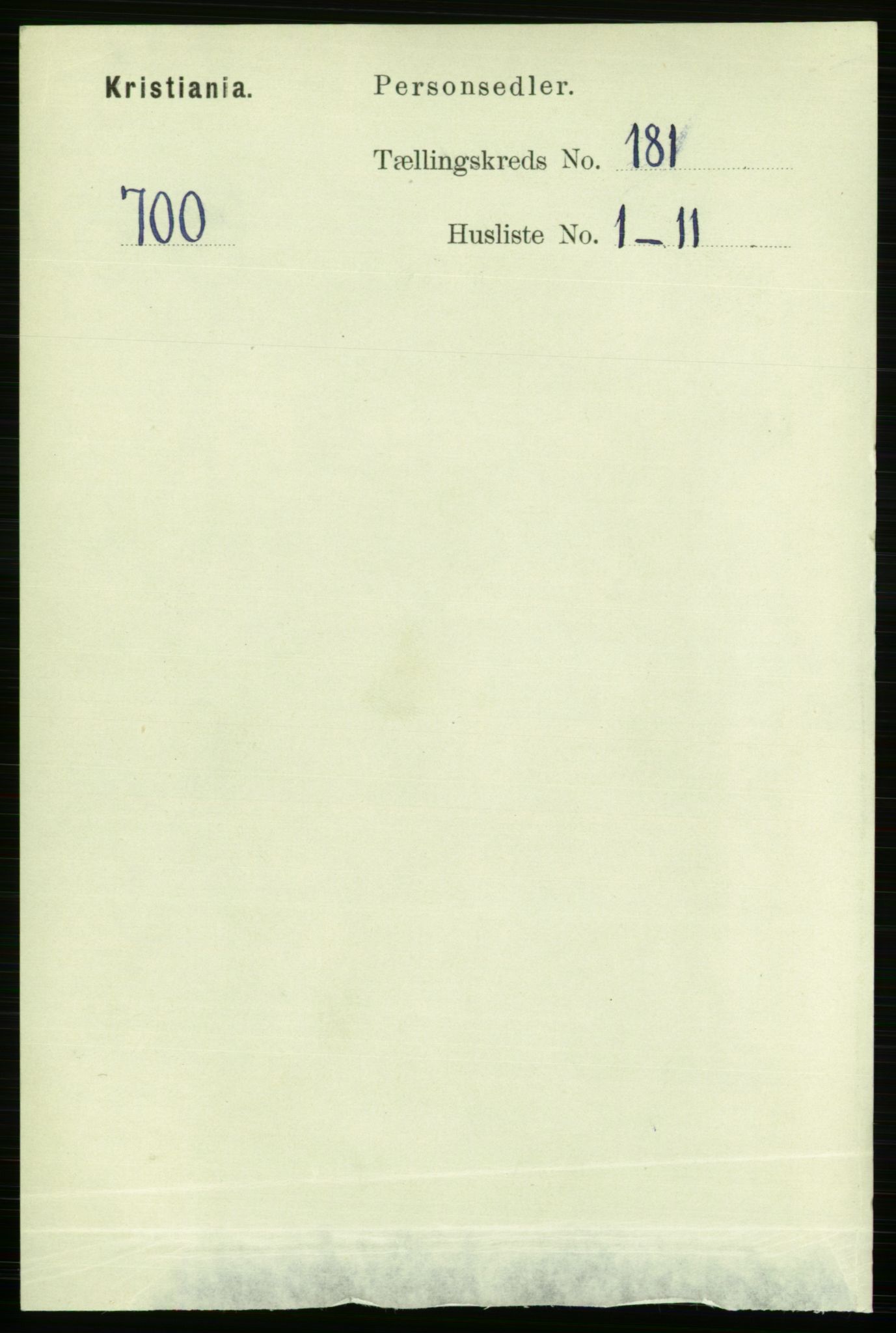 RA, 1891 census for 0301 Kristiania, 1891, p. 108487