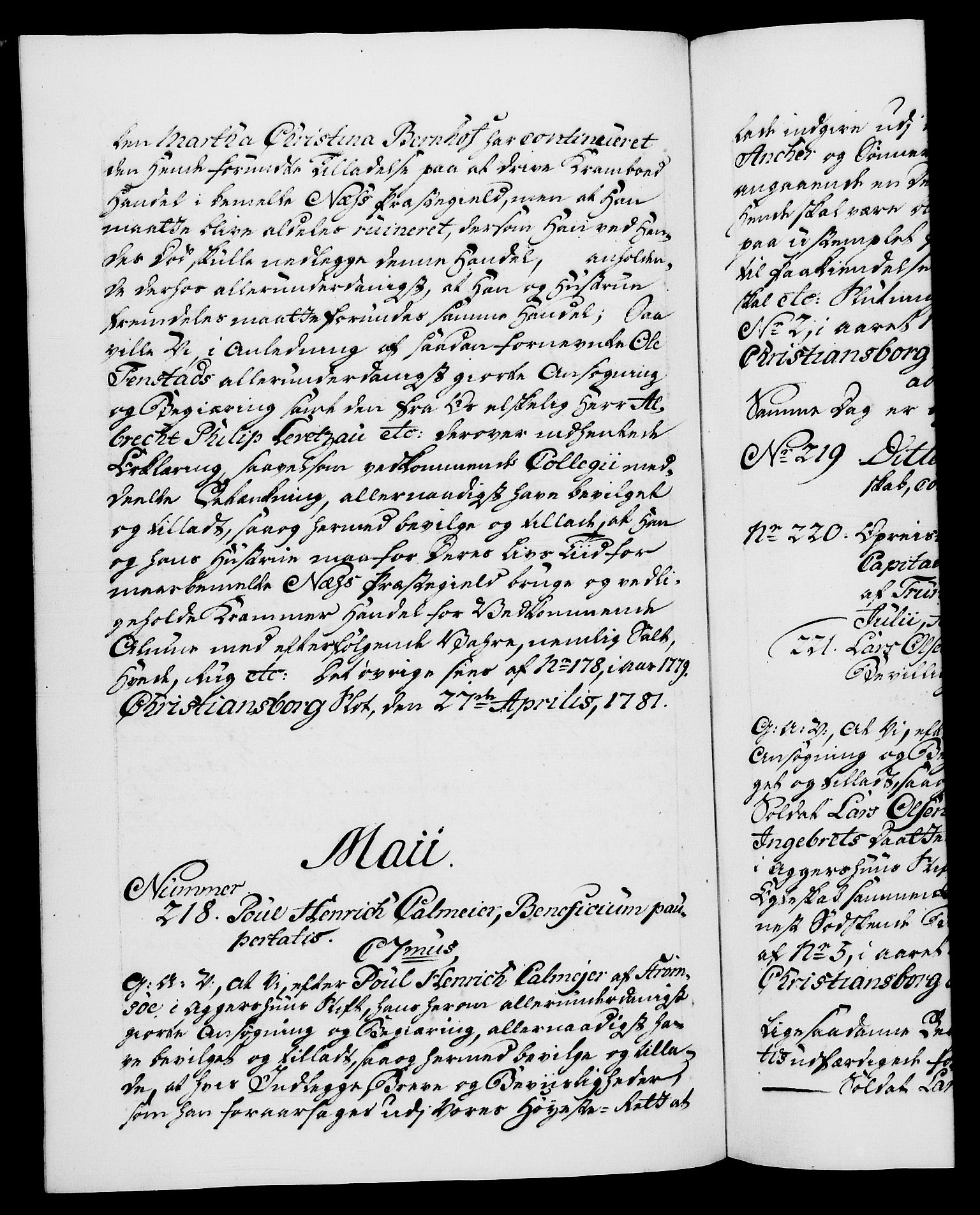 Danske Kanselli 1572-1799, AV/RA-EA-3023/F/Fc/Fca/Fcaa/L0048: Norske registre, 1779-1781, p. 546b