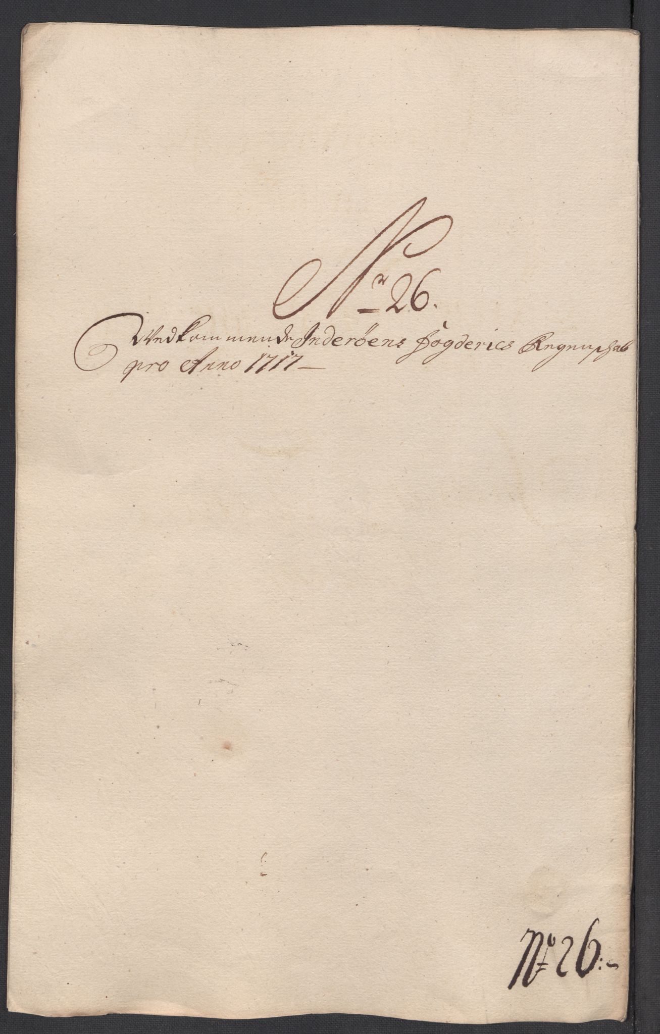 Rentekammeret inntil 1814, Reviderte regnskaper, Fogderegnskap, AV/RA-EA-4092/R63/L4325: Fogderegnskap Inderøy, 1717, p. 243