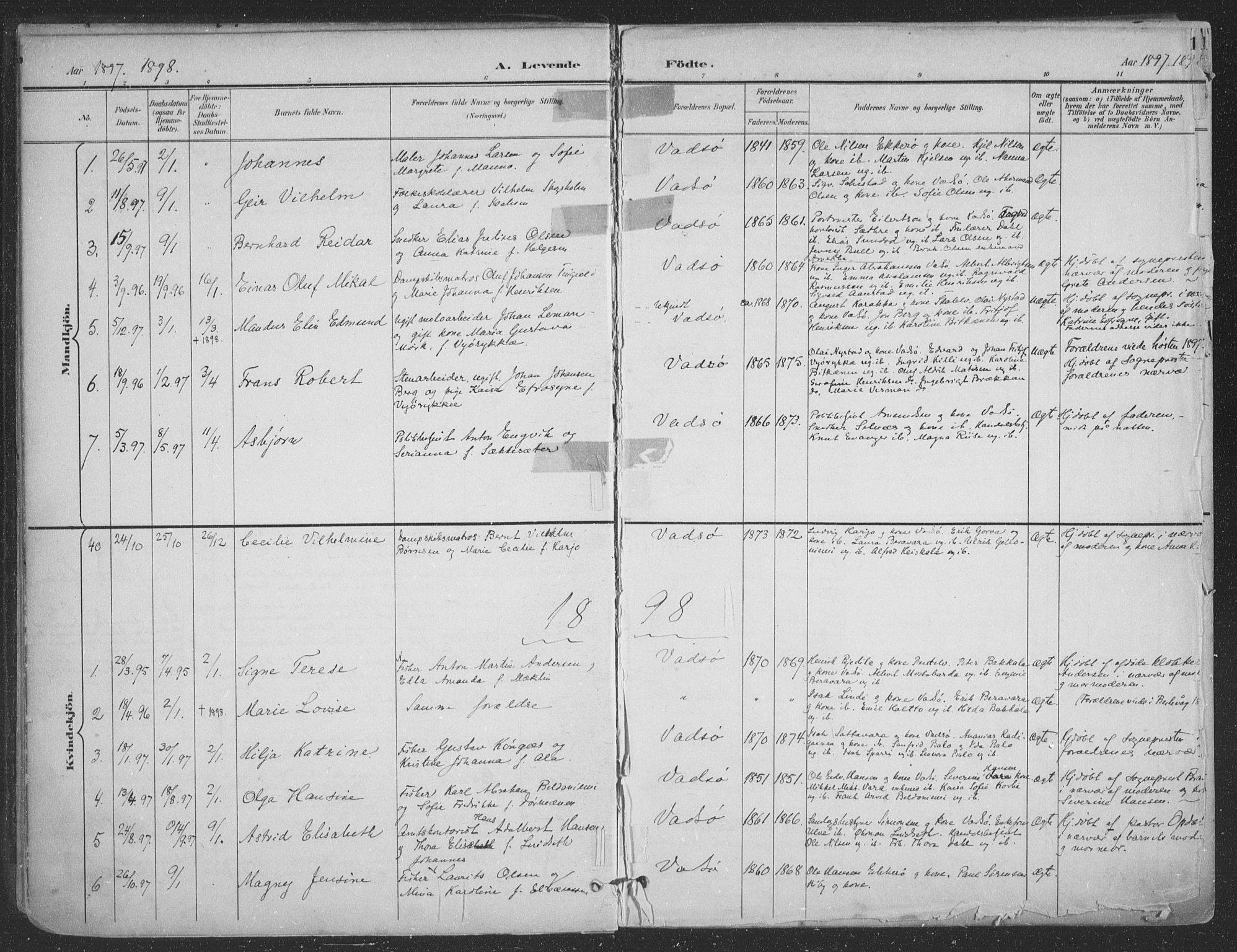 Vadsø sokneprestkontor, SATØ/S-1325/H/Ha/L0007kirke: Parish register (official) no. 7, 1896-1916, p. 11