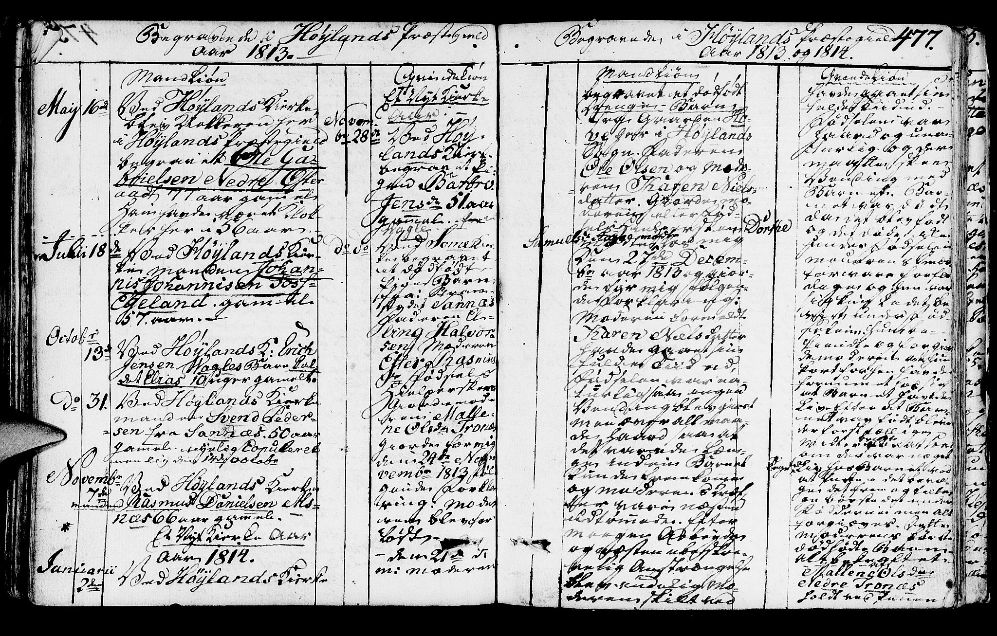 Høyland sokneprestkontor, SAST/A-101799/001/30BA/L0005: Parish register (official) no. A 5, 1804-1815, p. 477