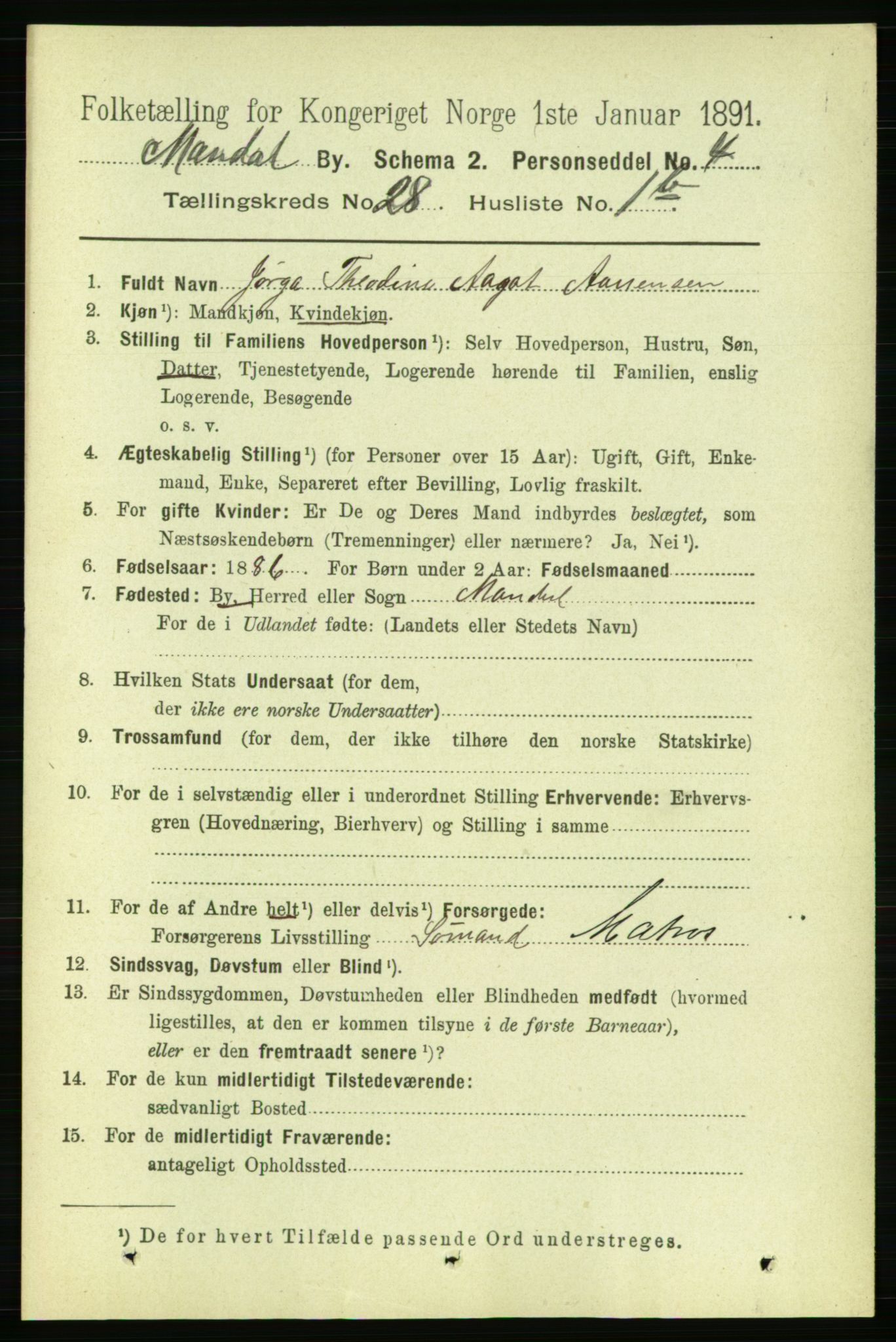 RA, 1891 census for 1002 Mandal, 1891, p. 5002