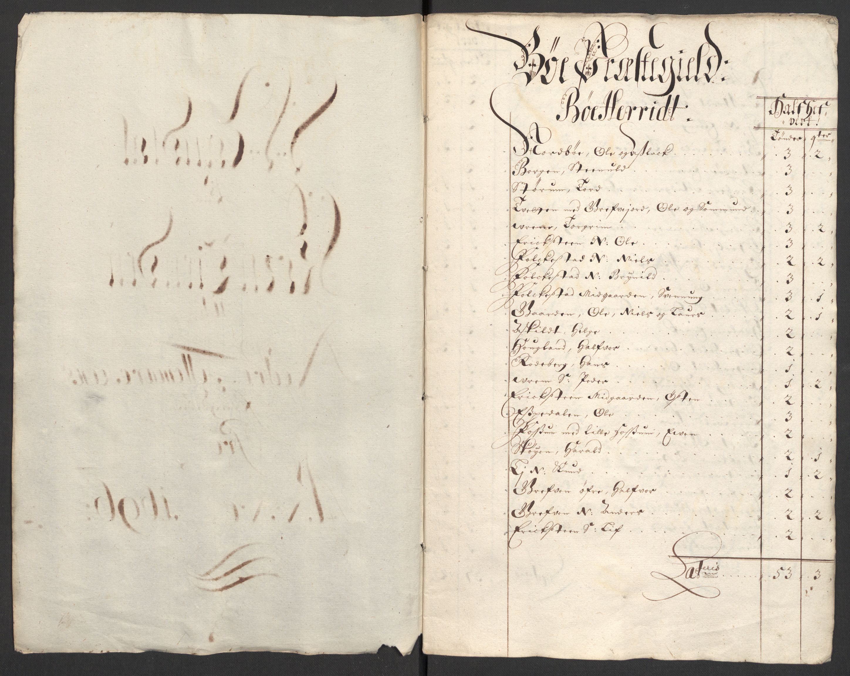 Rentekammeret inntil 1814, Reviderte regnskaper, Fogderegnskap, AV/RA-EA-4092/R36/L2094: Fogderegnskap Øvre og Nedre Telemark og Bamble, 1696, p. 32