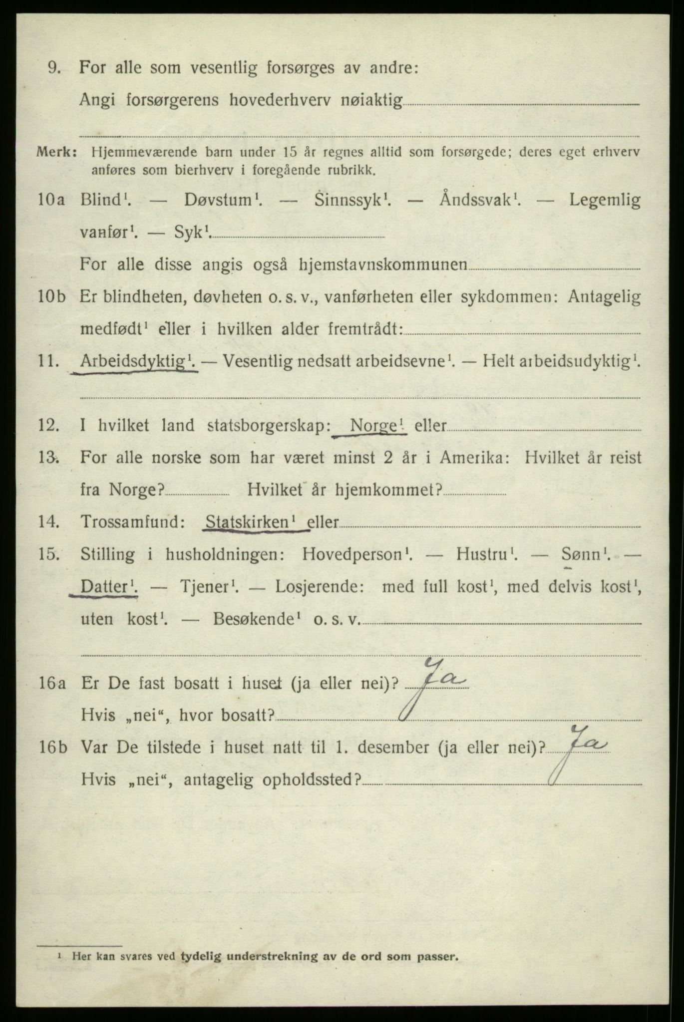 SAB, 1920 census for Innvik, 1920, p. 4094