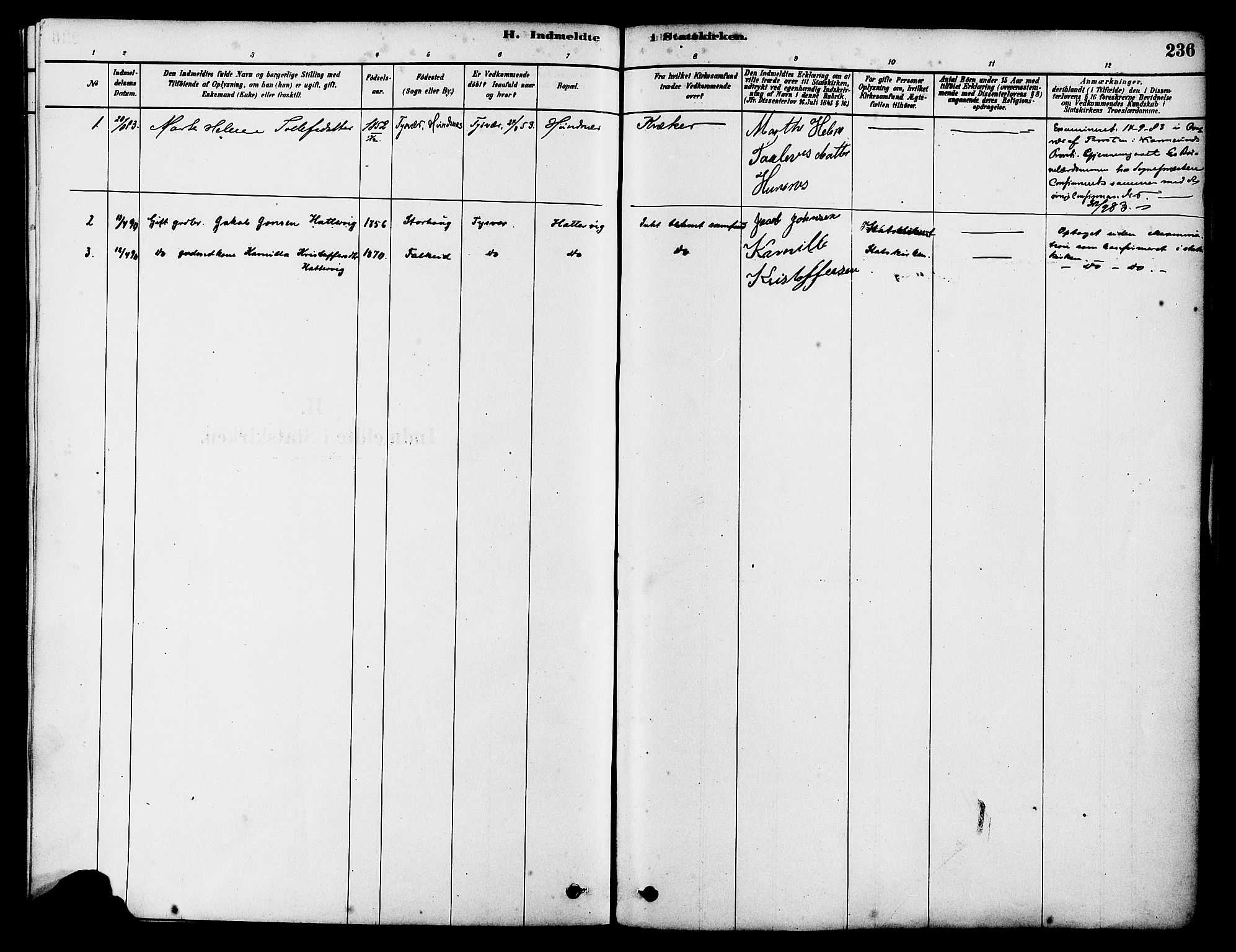 Tysvær sokneprestkontor, AV/SAST-A -101864/H/Ha/Haa/L0006: Parish register (official) no. A 6, 1878-1896, p. 239