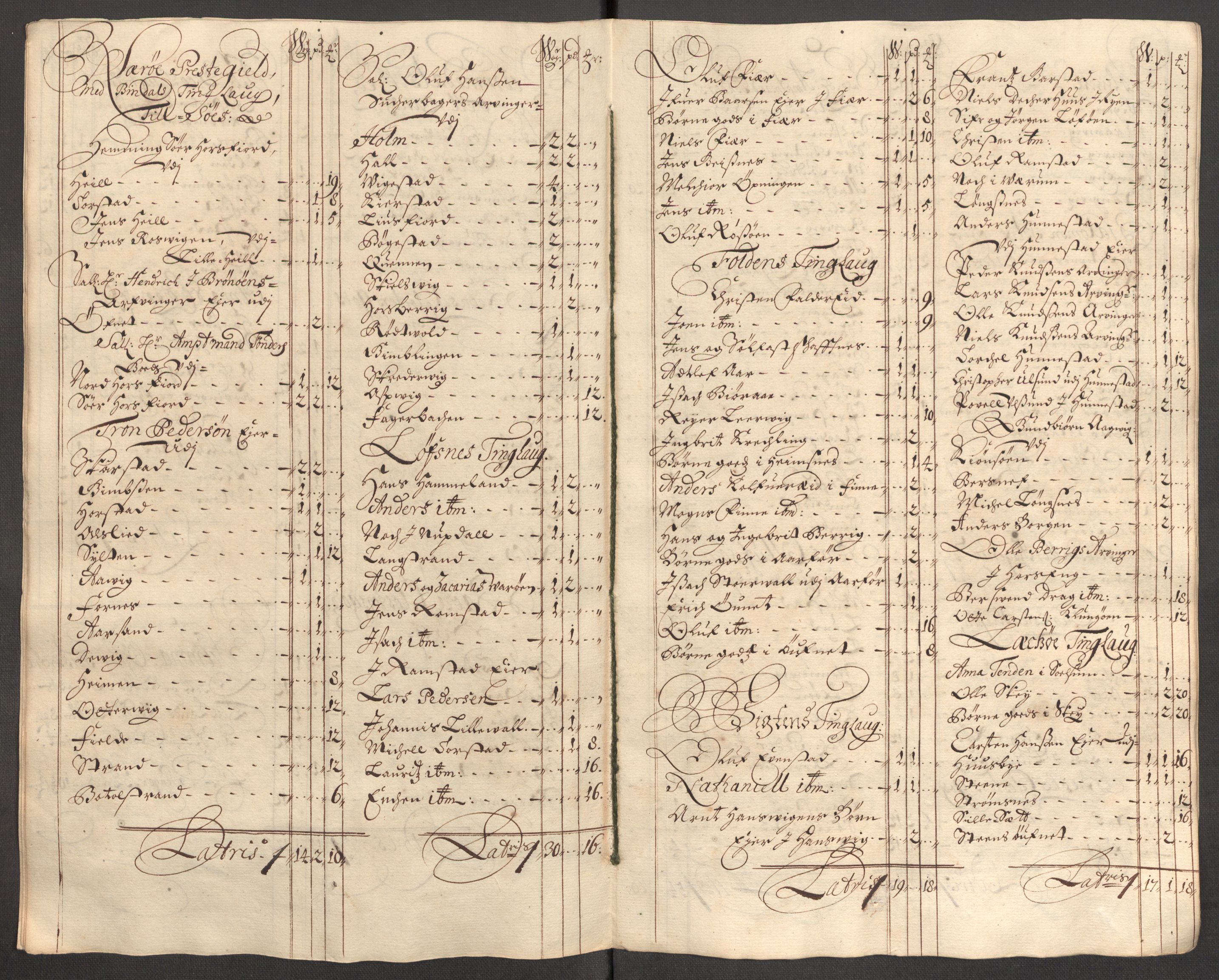 Rentekammeret inntil 1814, Reviderte regnskaper, Fogderegnskap, RA/EA-4092/R64/L4425: Fogderegnskap Namdal, 1696-1698, p. 228
