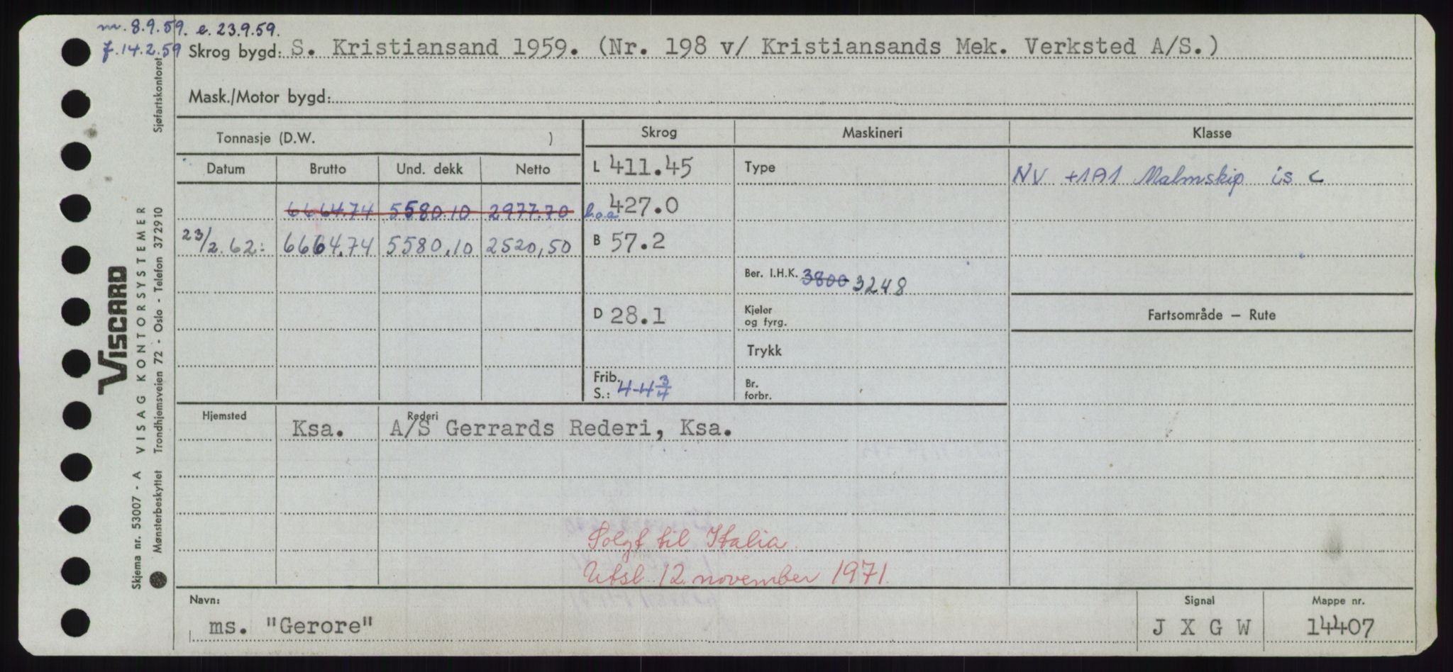 Sjøfartsdirektoratet med forløpere, Skipsmålingen, RA/S-1627/H/Hd/L0012: Fartøy, G-Glø, p. 317