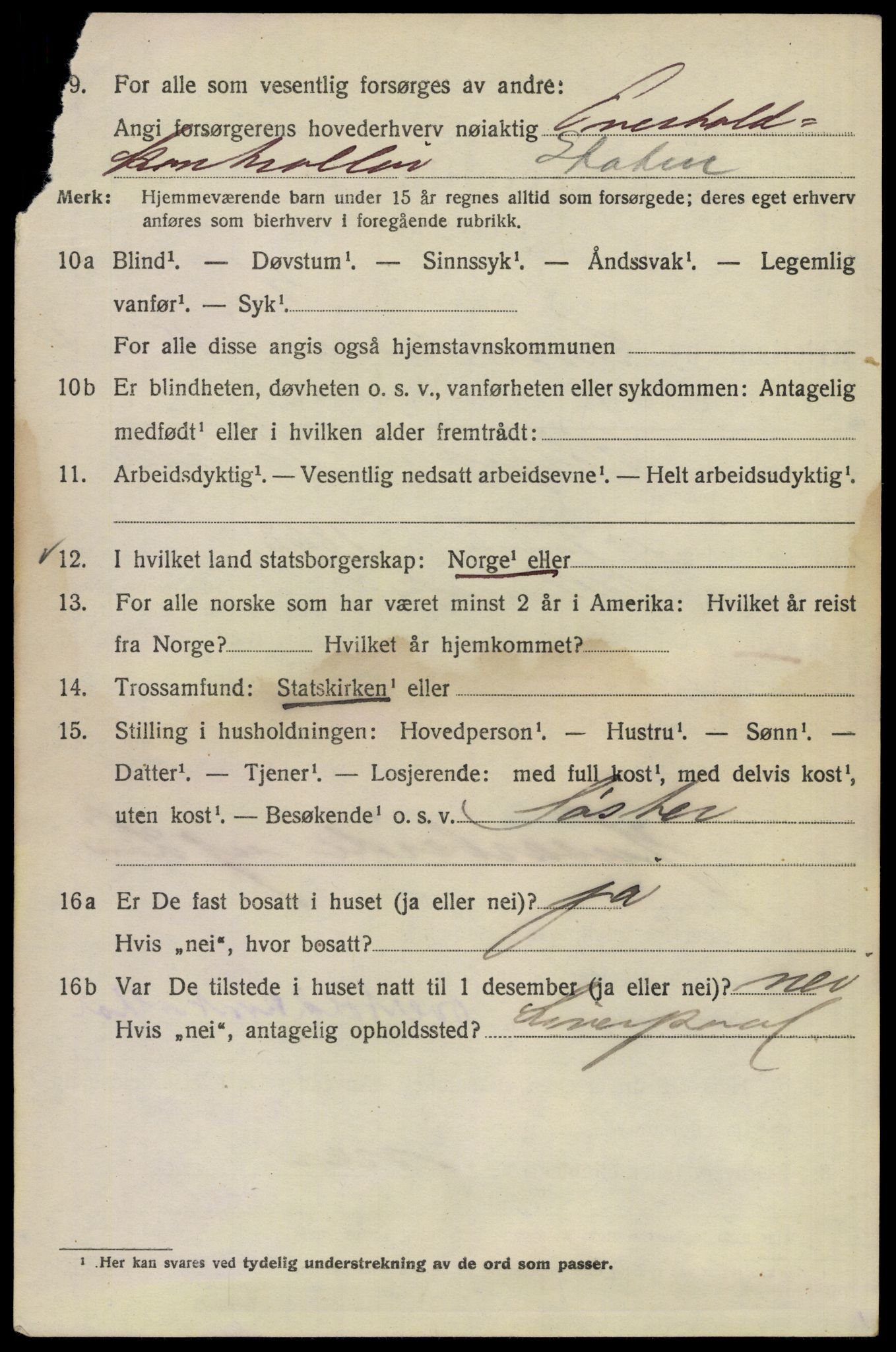 SAO, 1920 census for Kristiania, 1920, p. 369072